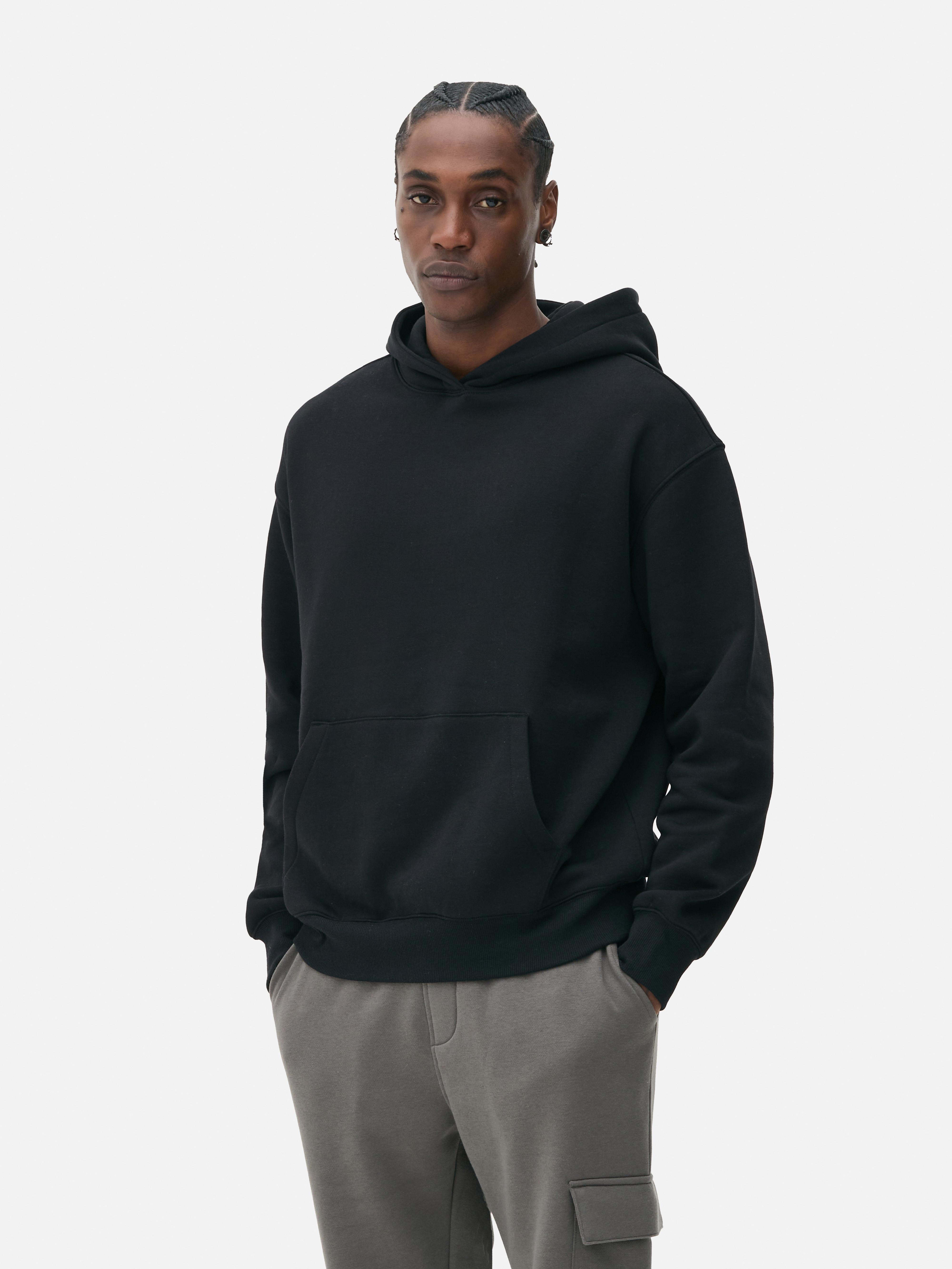 Plain black hoodie primark on sale