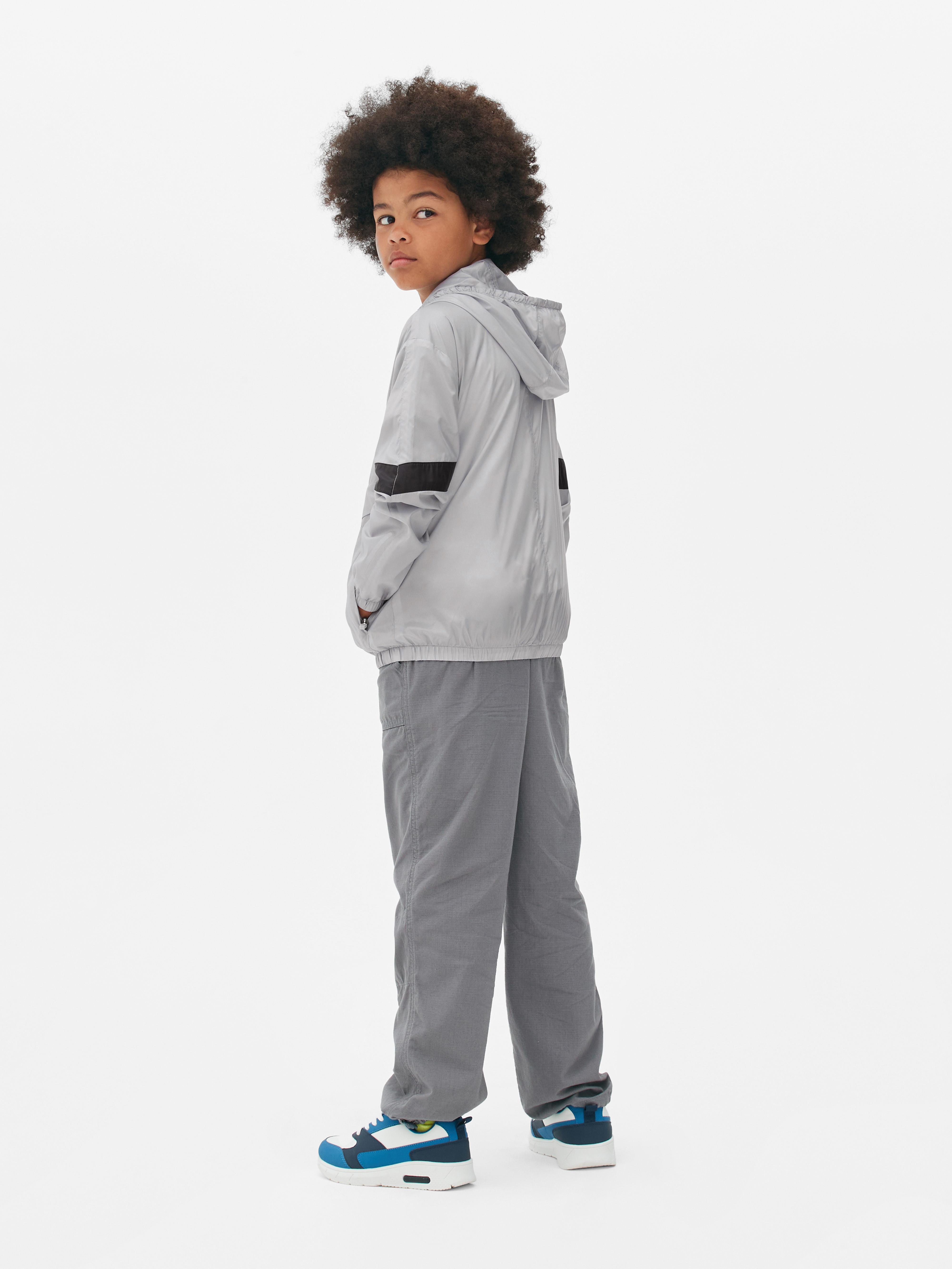Zip-Up Windbreaker Jacket