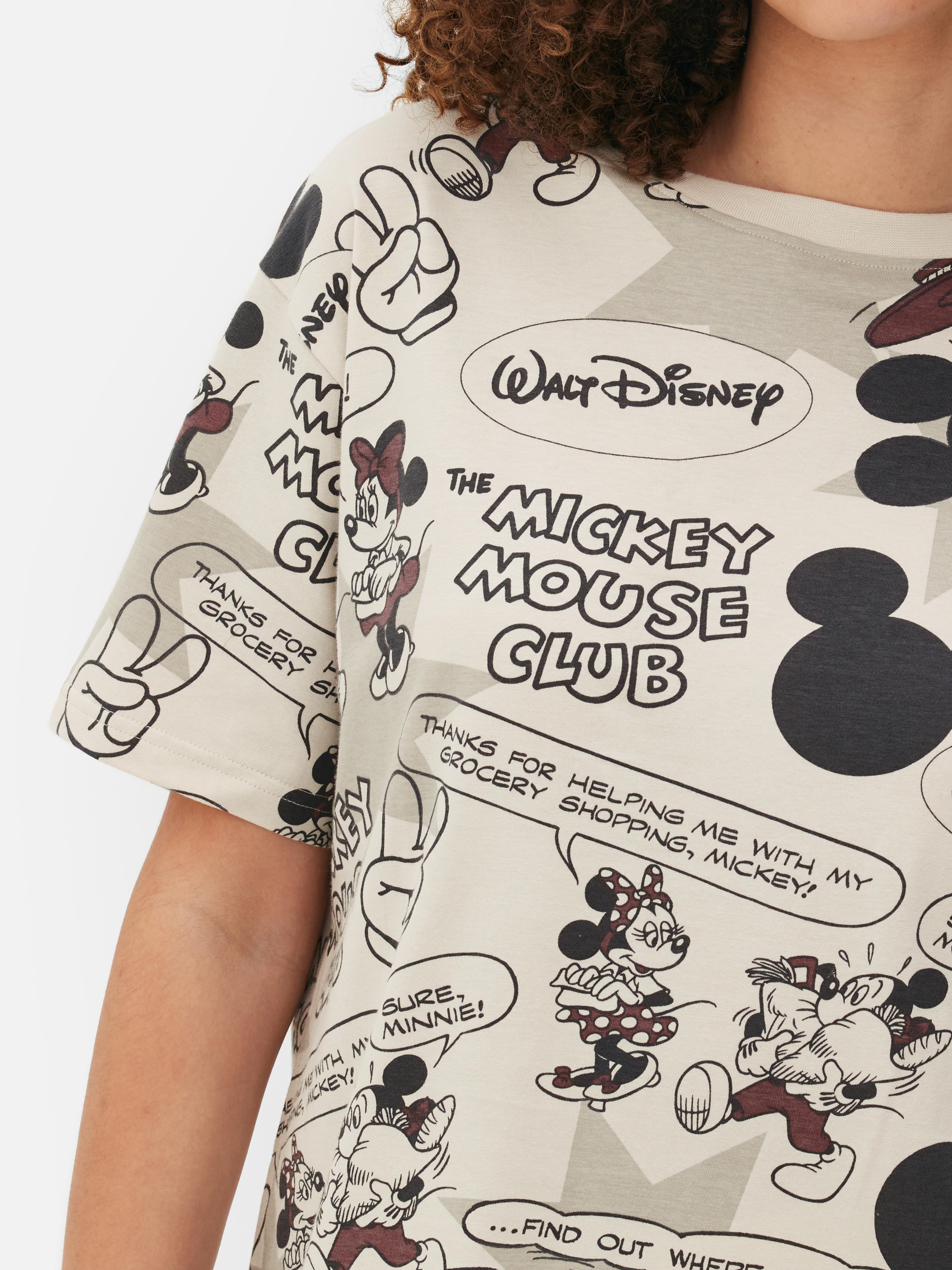 Womens Taupe Disney s Mickey Mouse Patterned Pyjama Top Primark