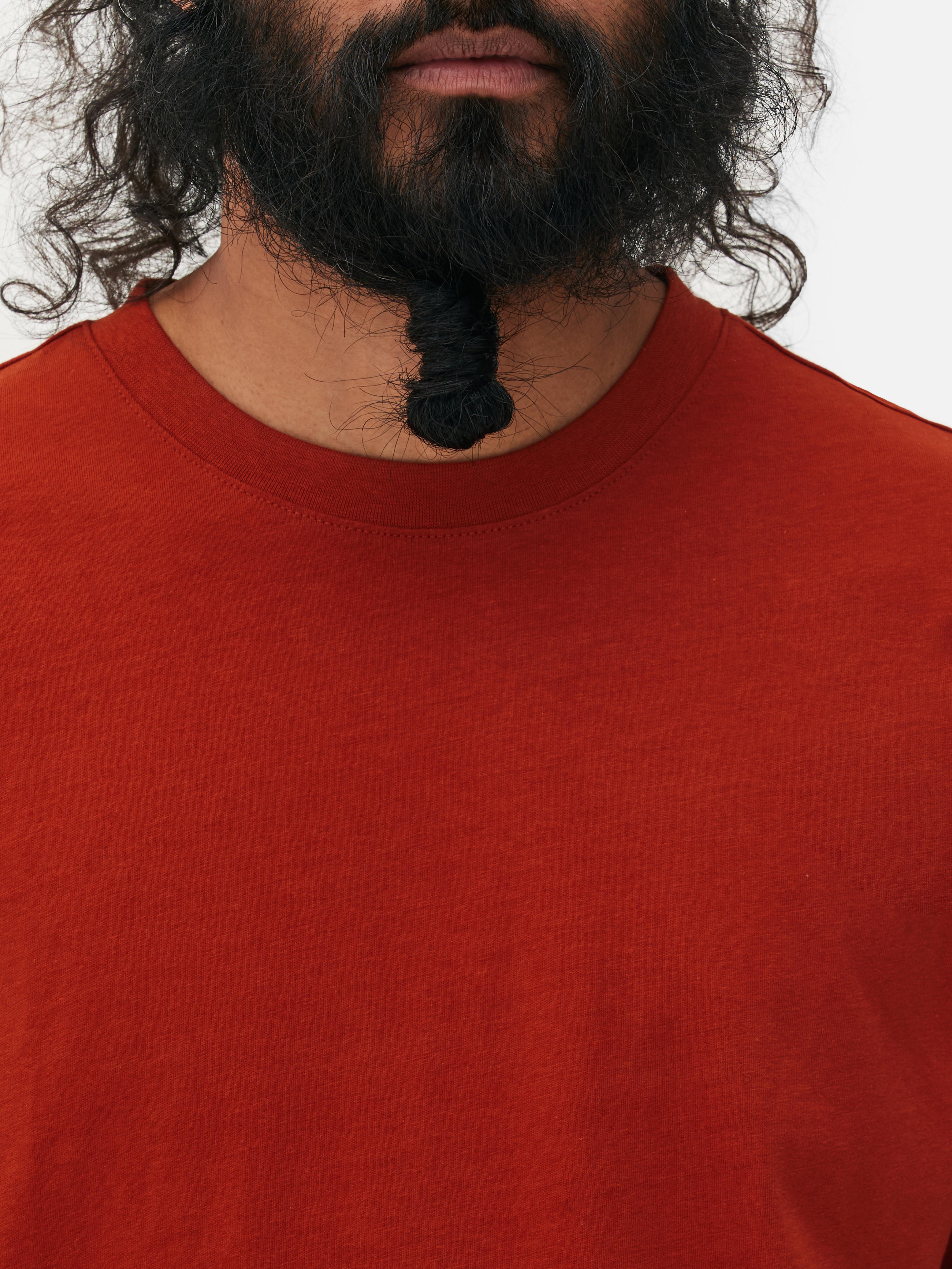 Men s Red Relaxed Fit T Shirt Primark