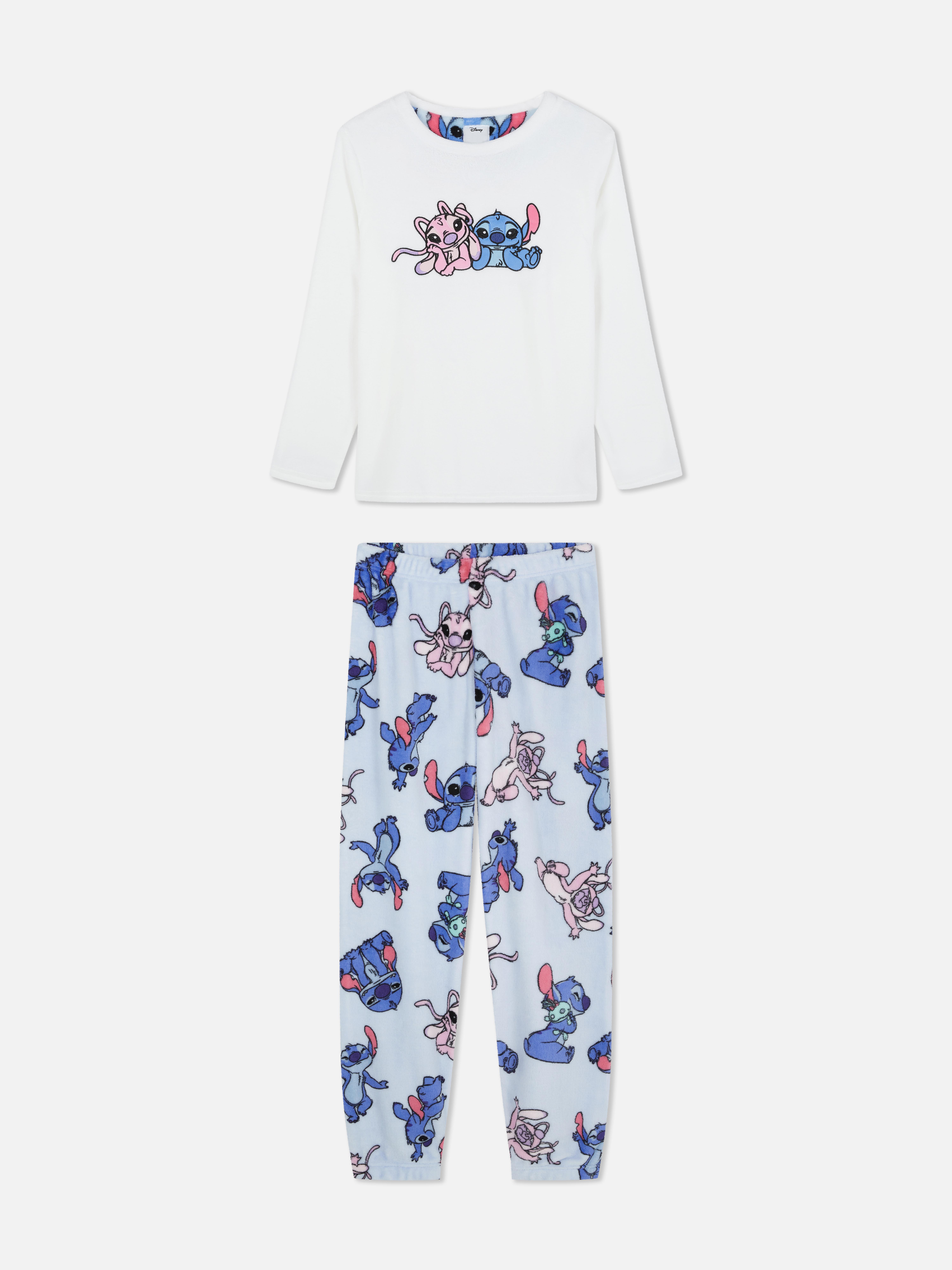 Disney Character Fleece Pyjamas Light Blue