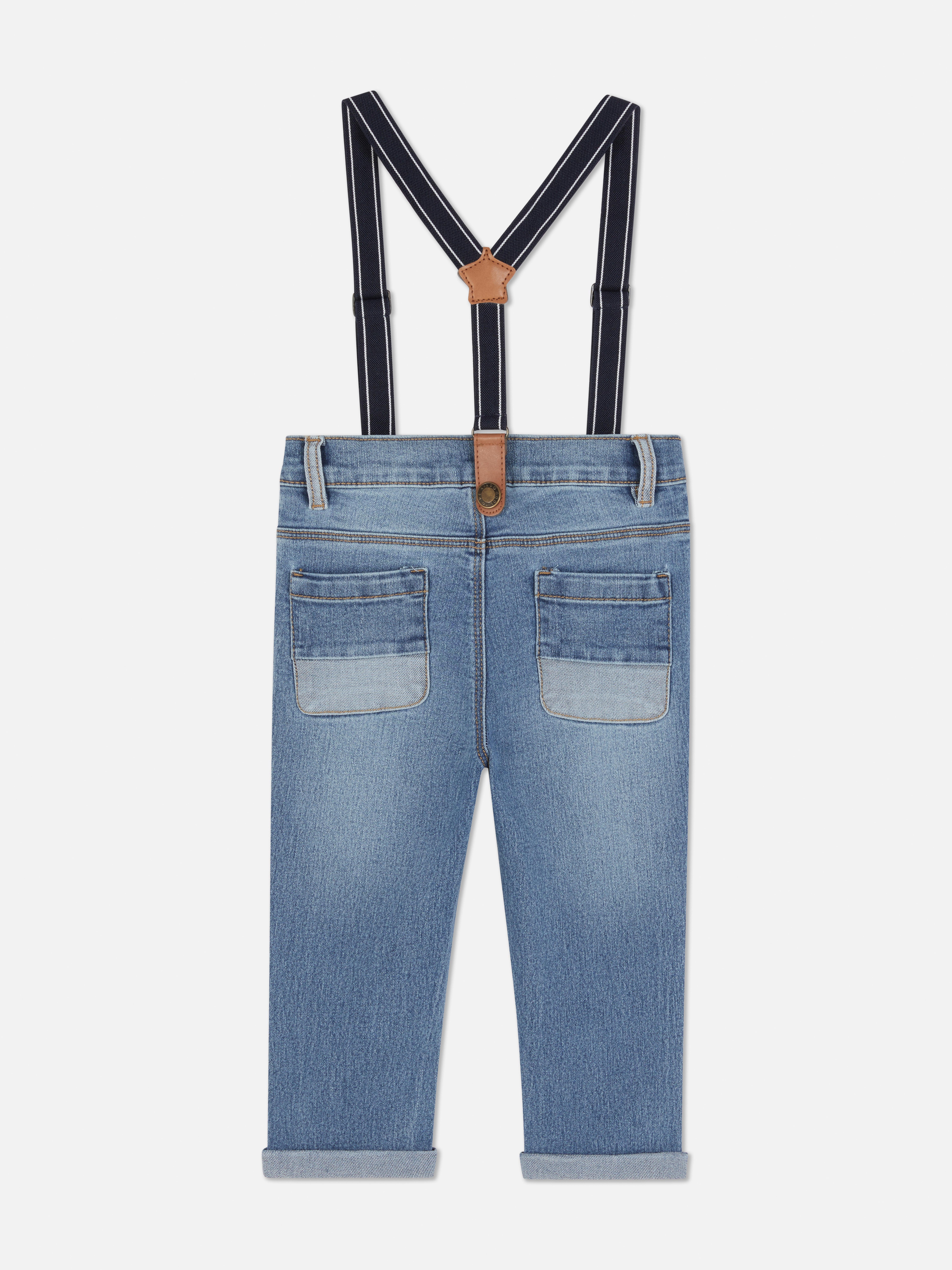 Denim Jeans with Braces