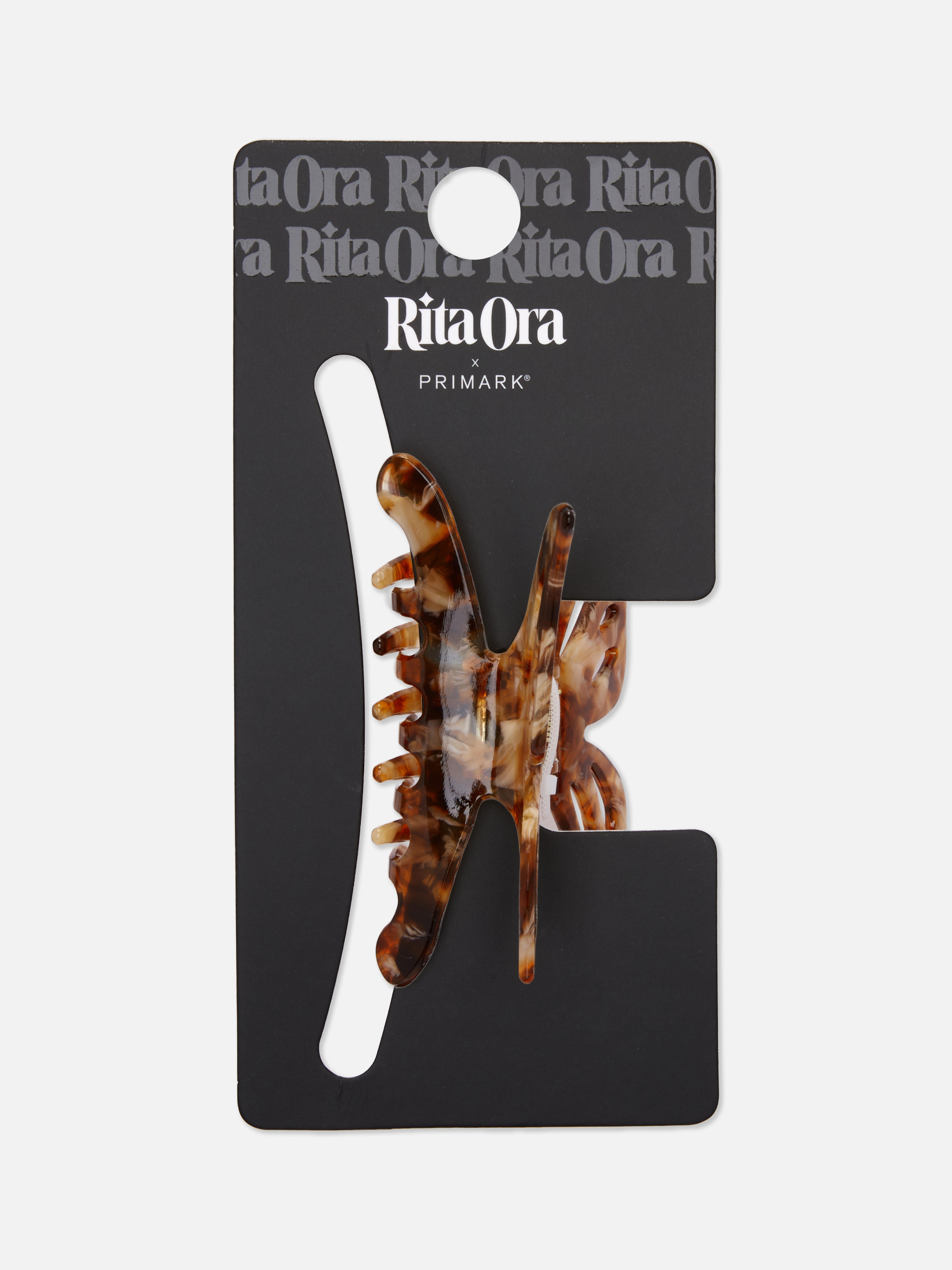 Womens Brown Rita Ora Butterfly Hair Claw Clip Primark