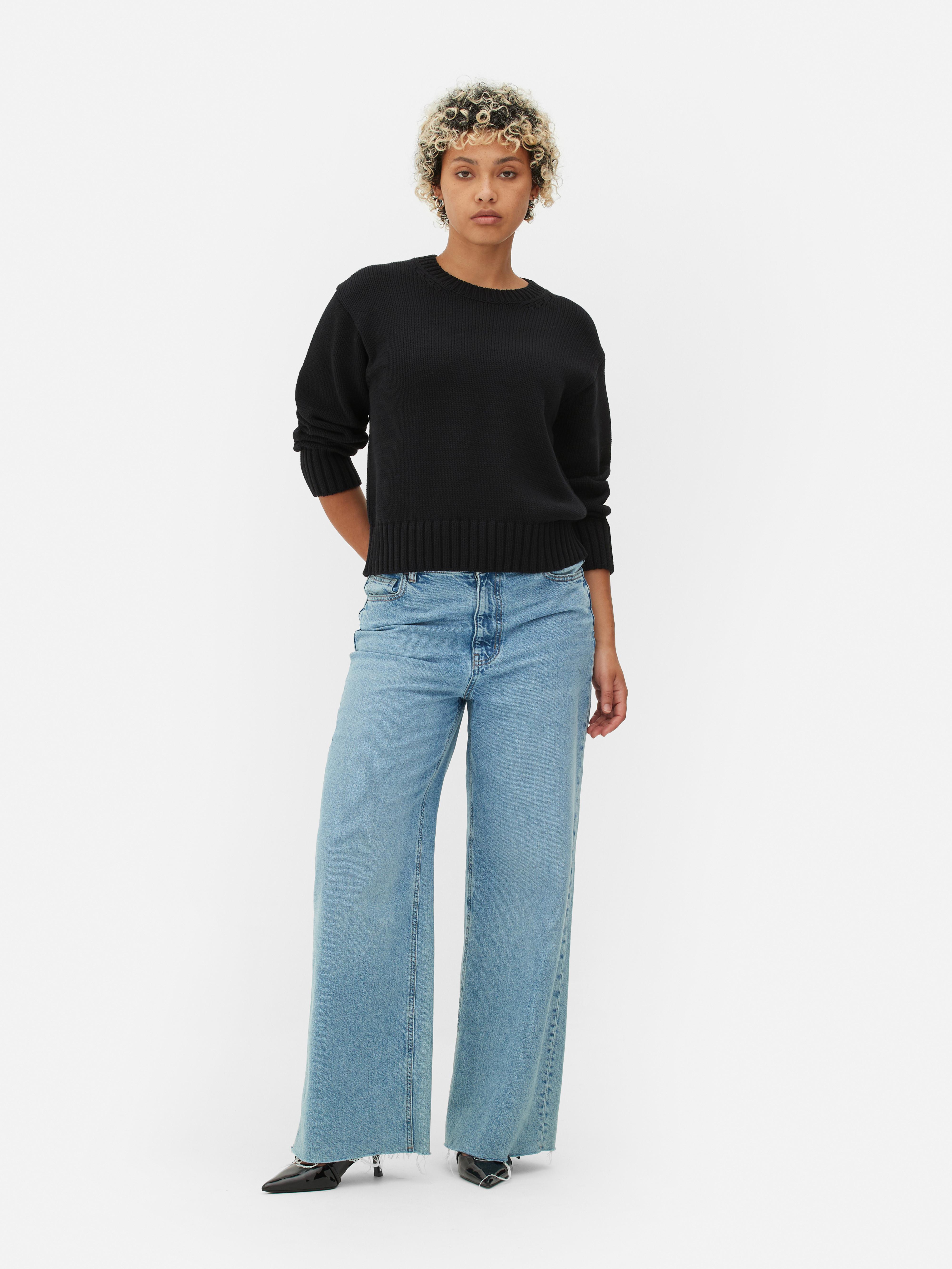 Strickpullover mit Rundhalsausschnitt - Schwarz - Damen | Primark 