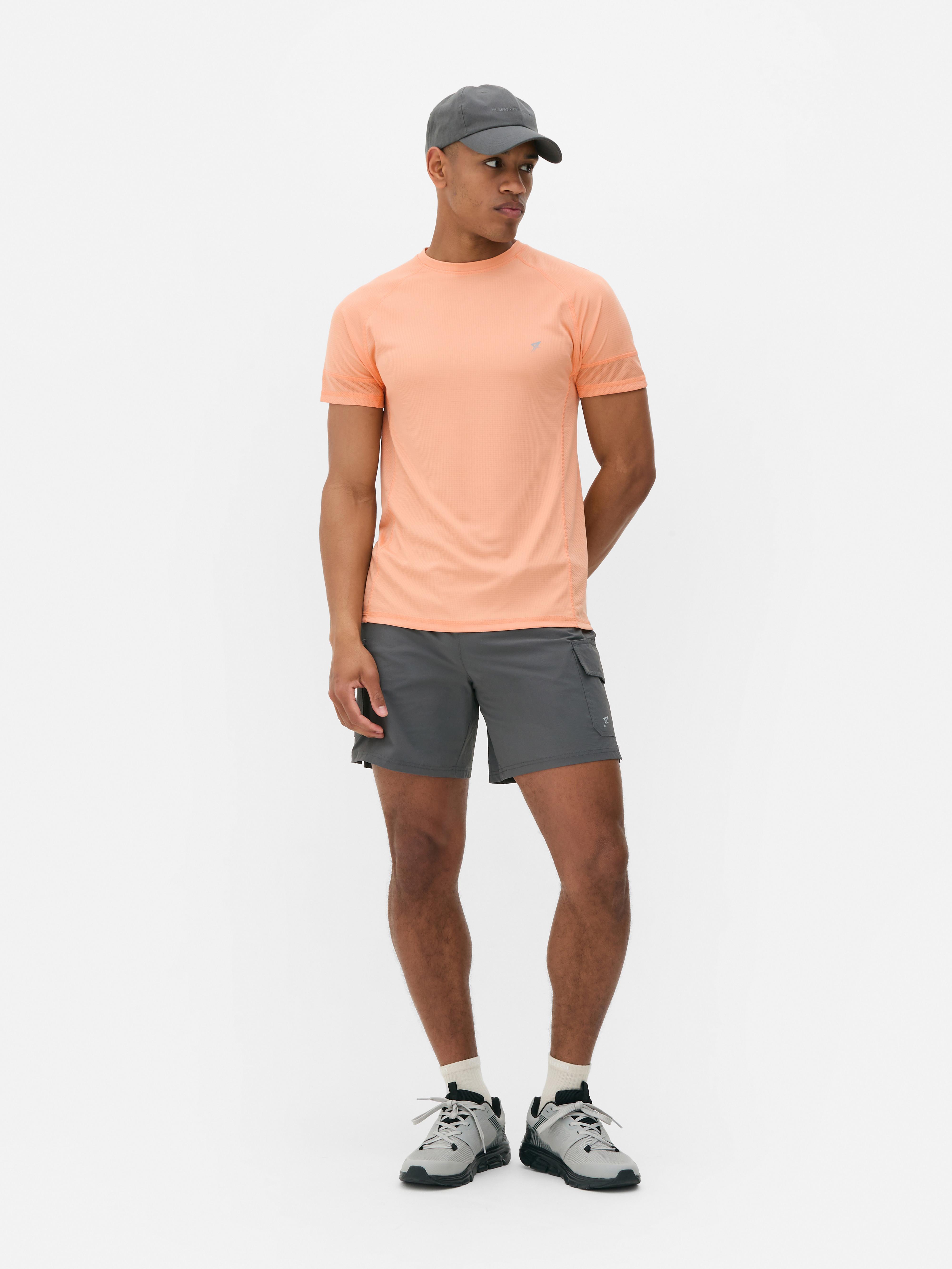 Short Sleeve Gym T-shirt Orange