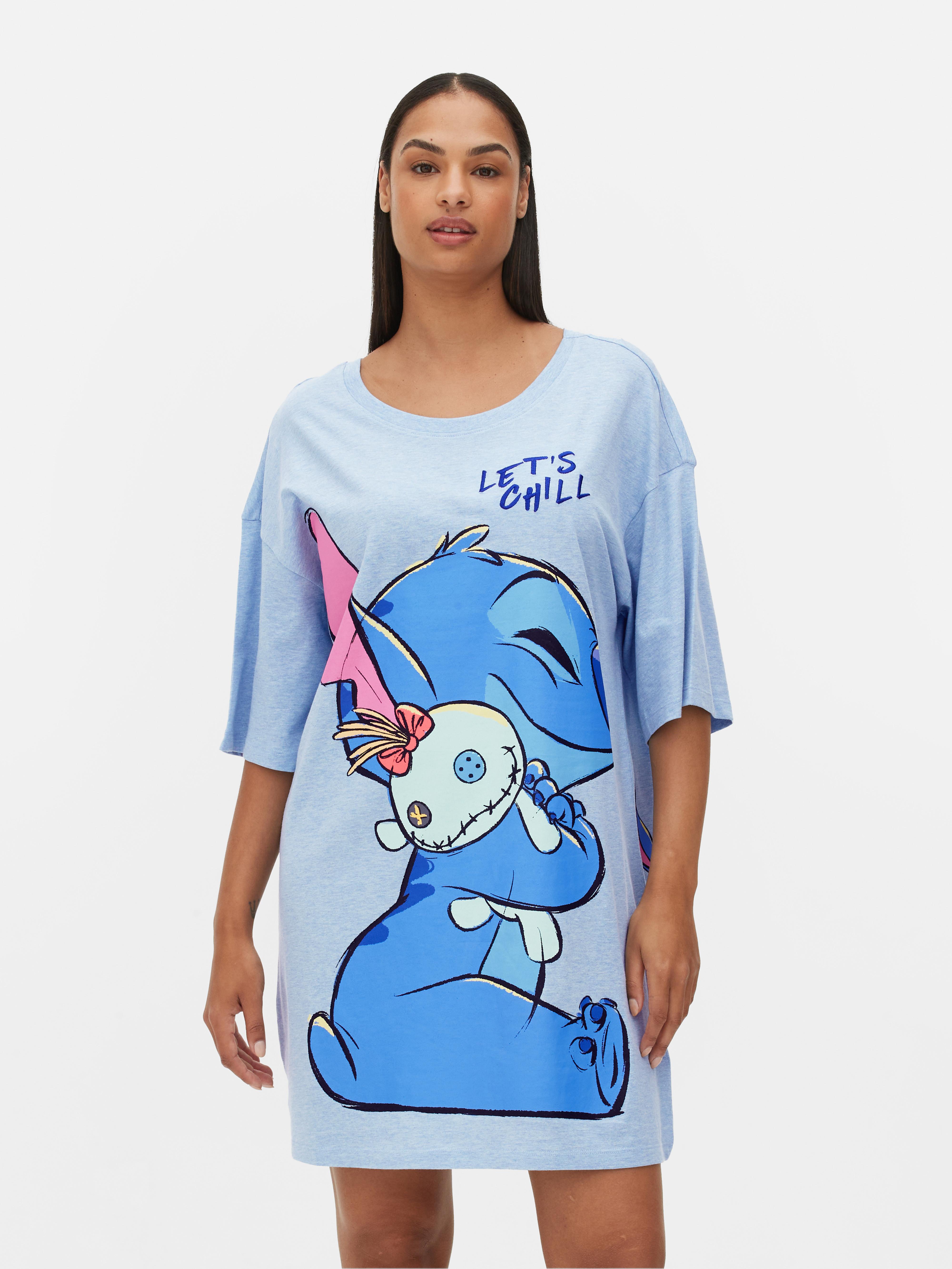 Womens Light Blue Disney s Stitch Scrump Nightshirt Primark