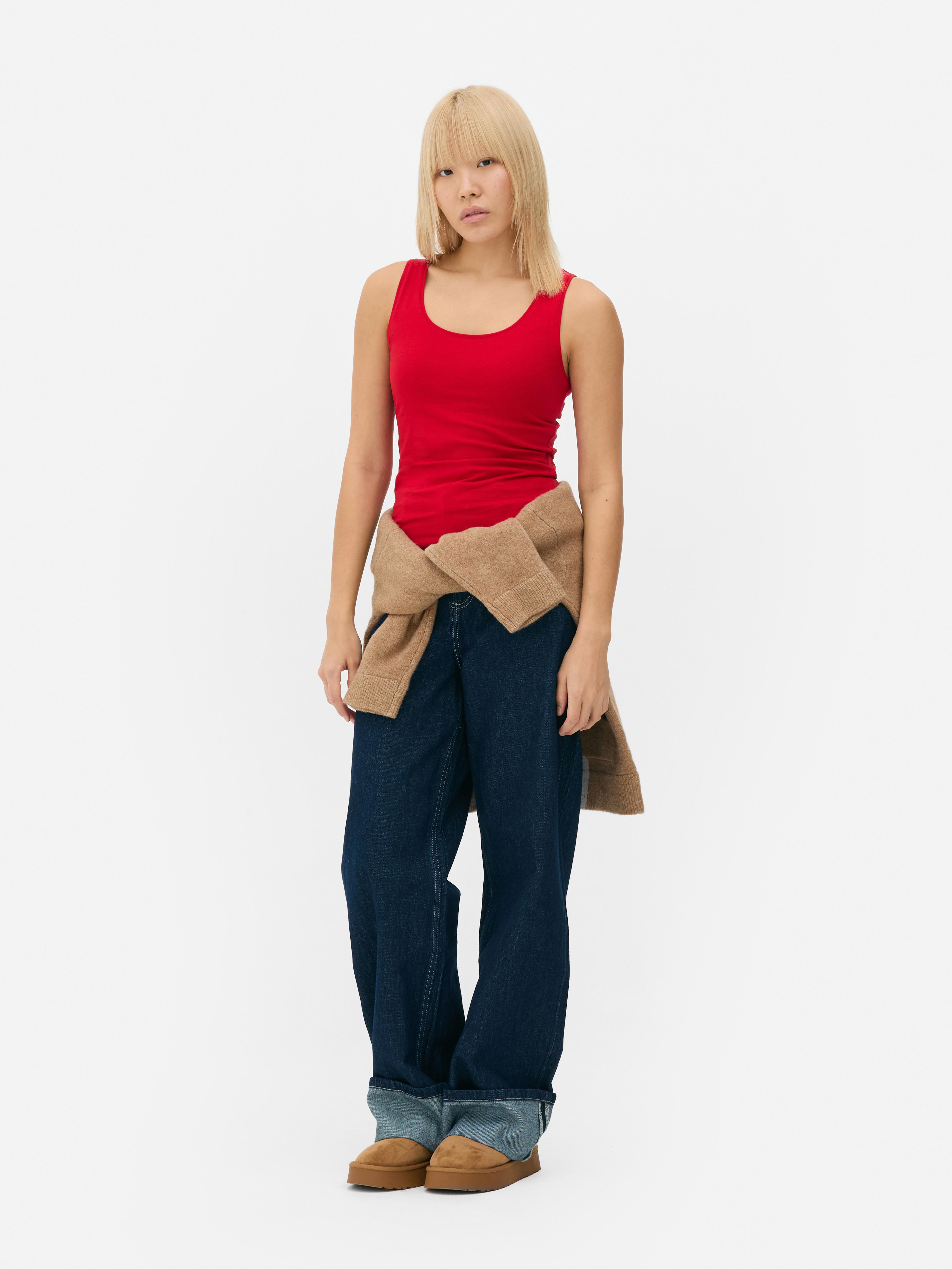 Débardeur stretch Essential Rouge