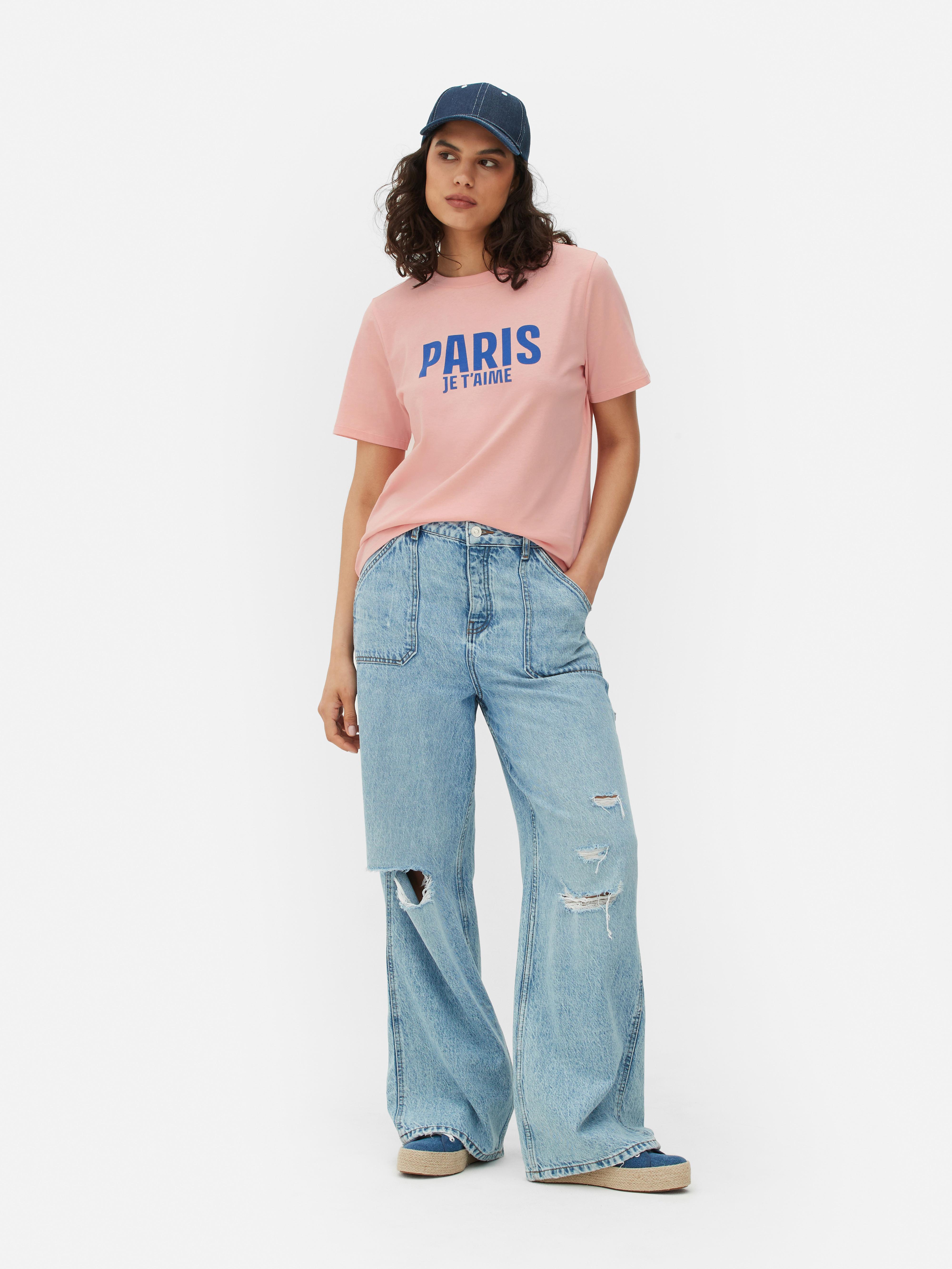T-shirt basique en polyester noir Primark filles taille 12 ans col rond
