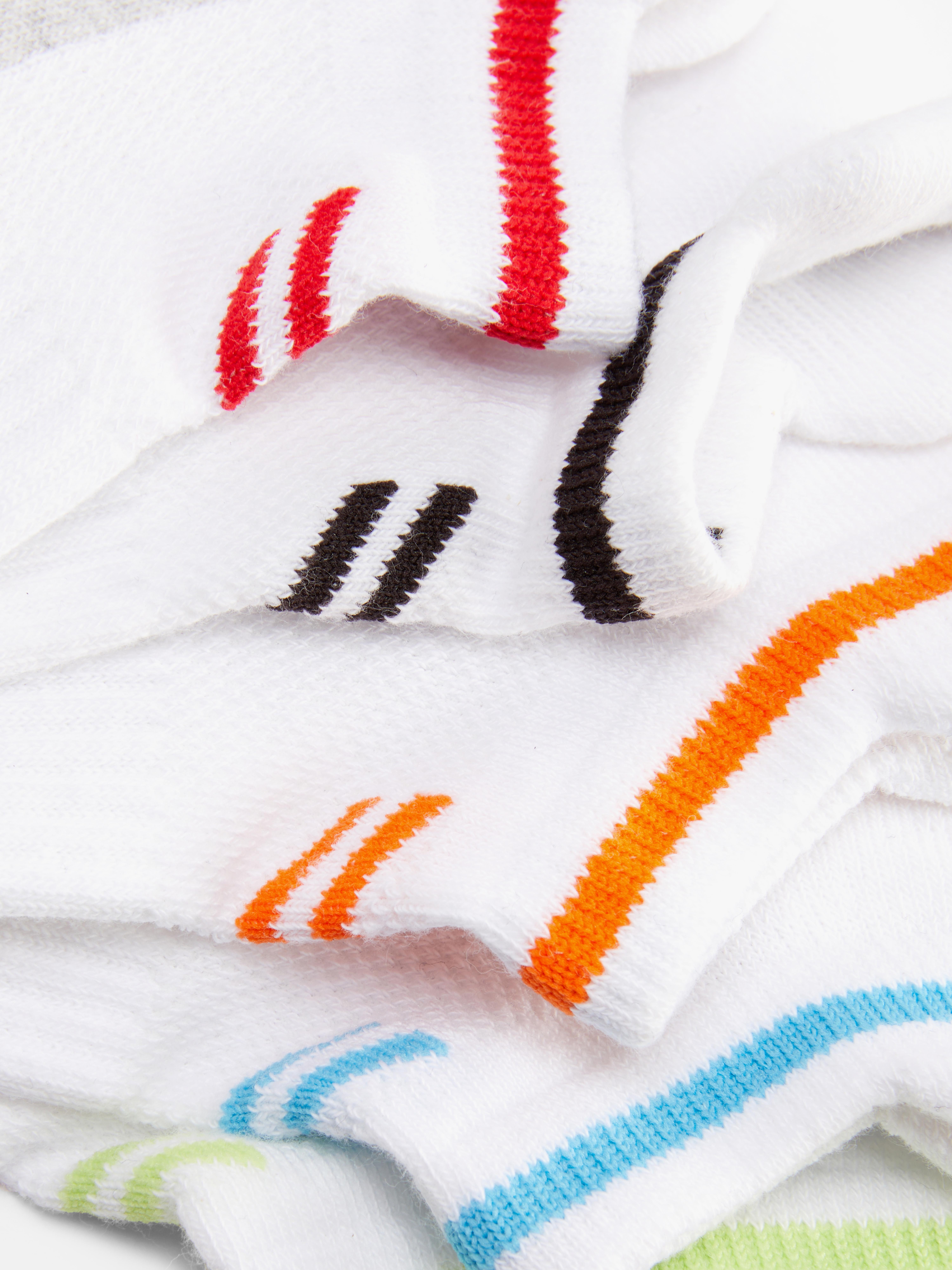 Gestreifte Sneakersocken, 5er-Pack