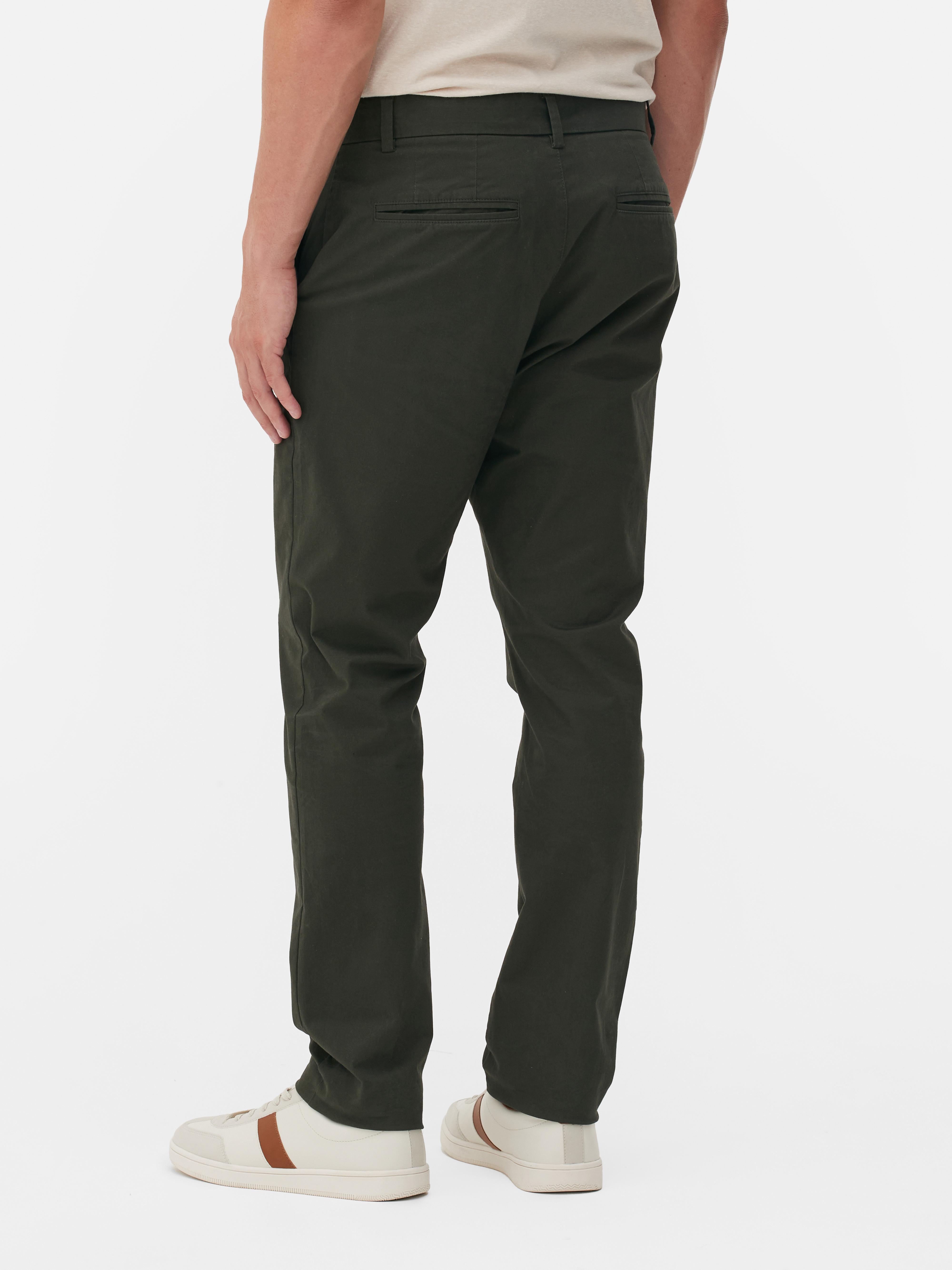 Add a Pop of Green With Boys Slim Fit Stretch Chinos  