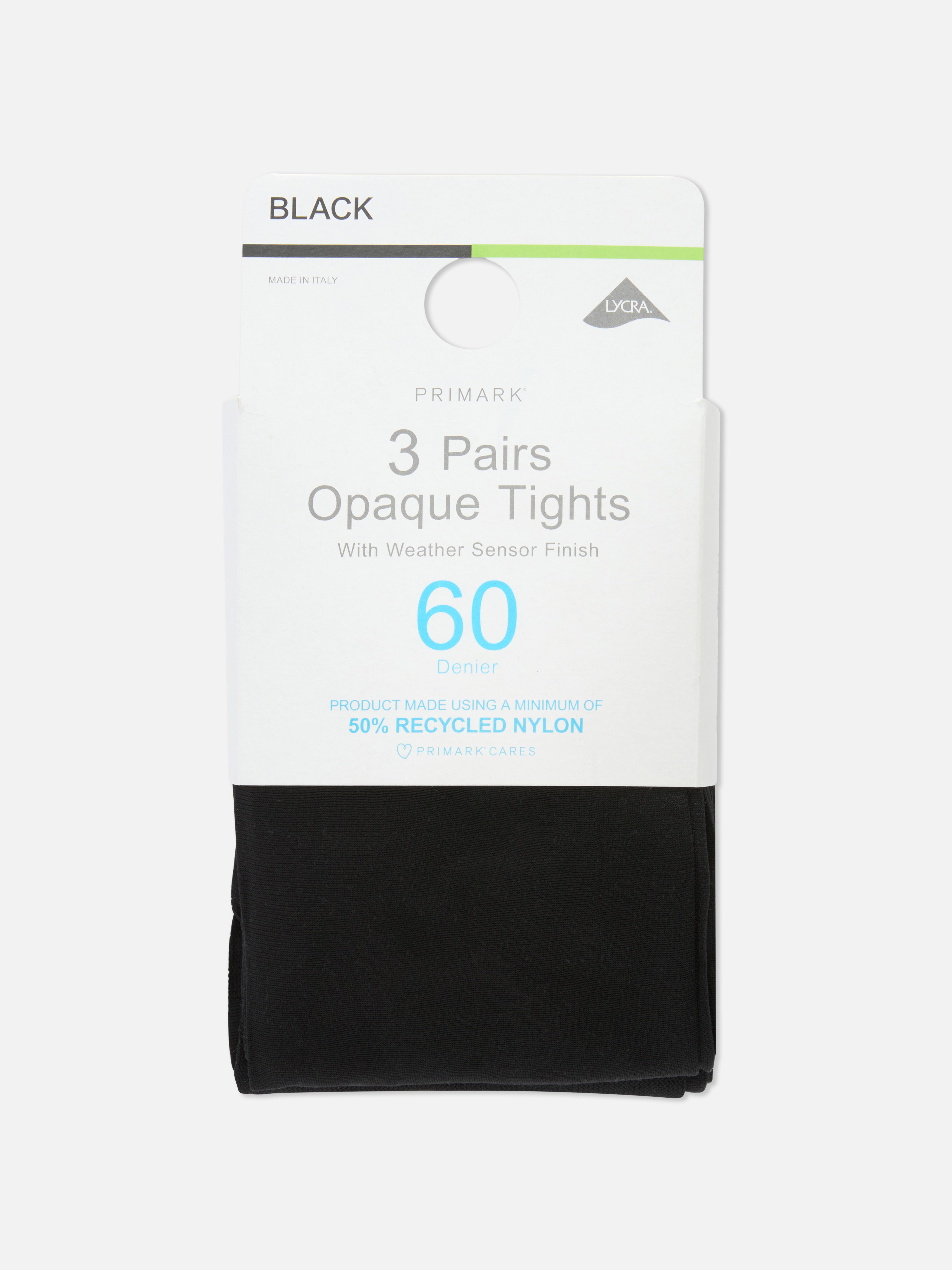 3pk 60 Denier Tights