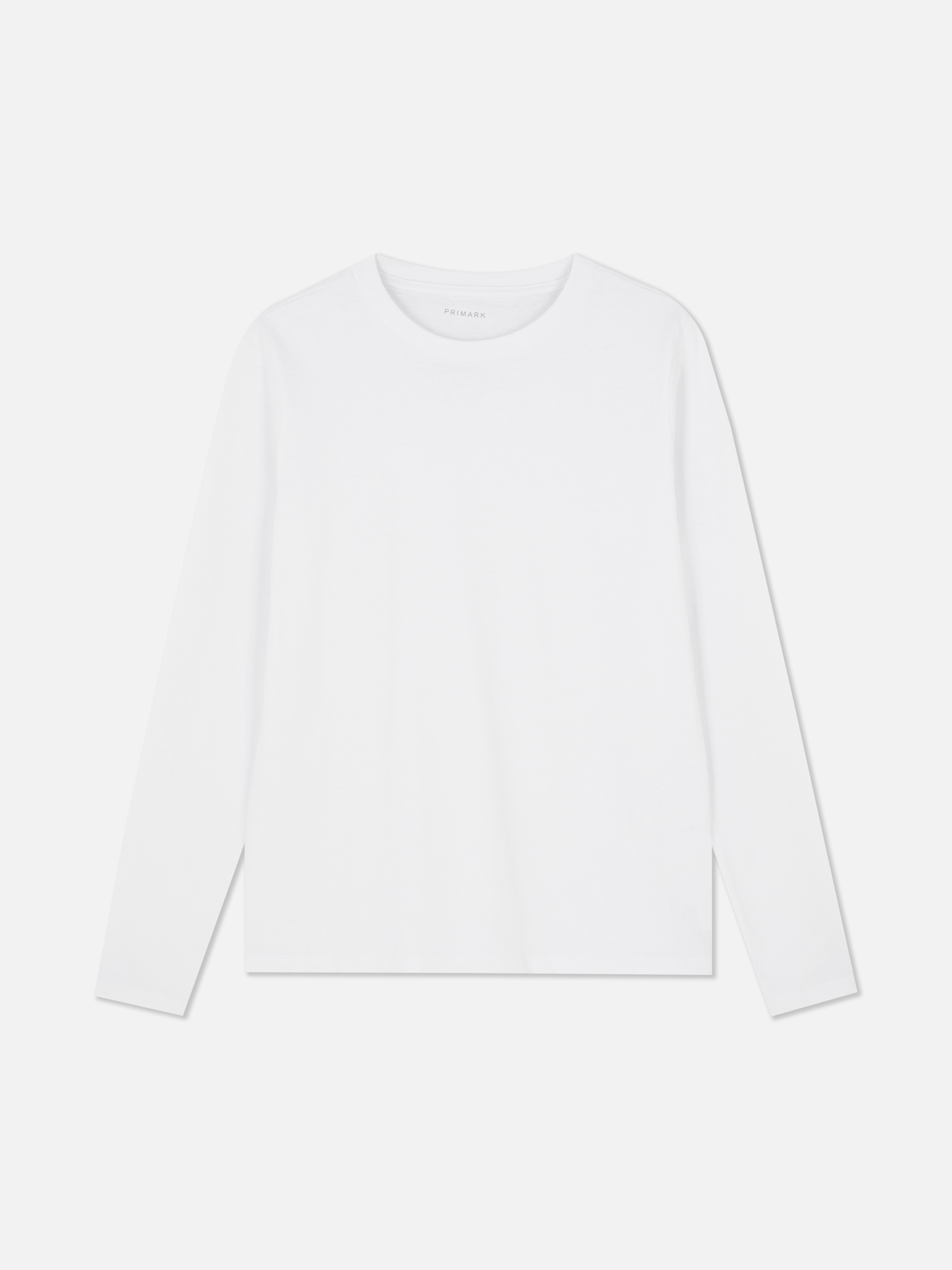 Fitted Cotton Crew Neck Tee