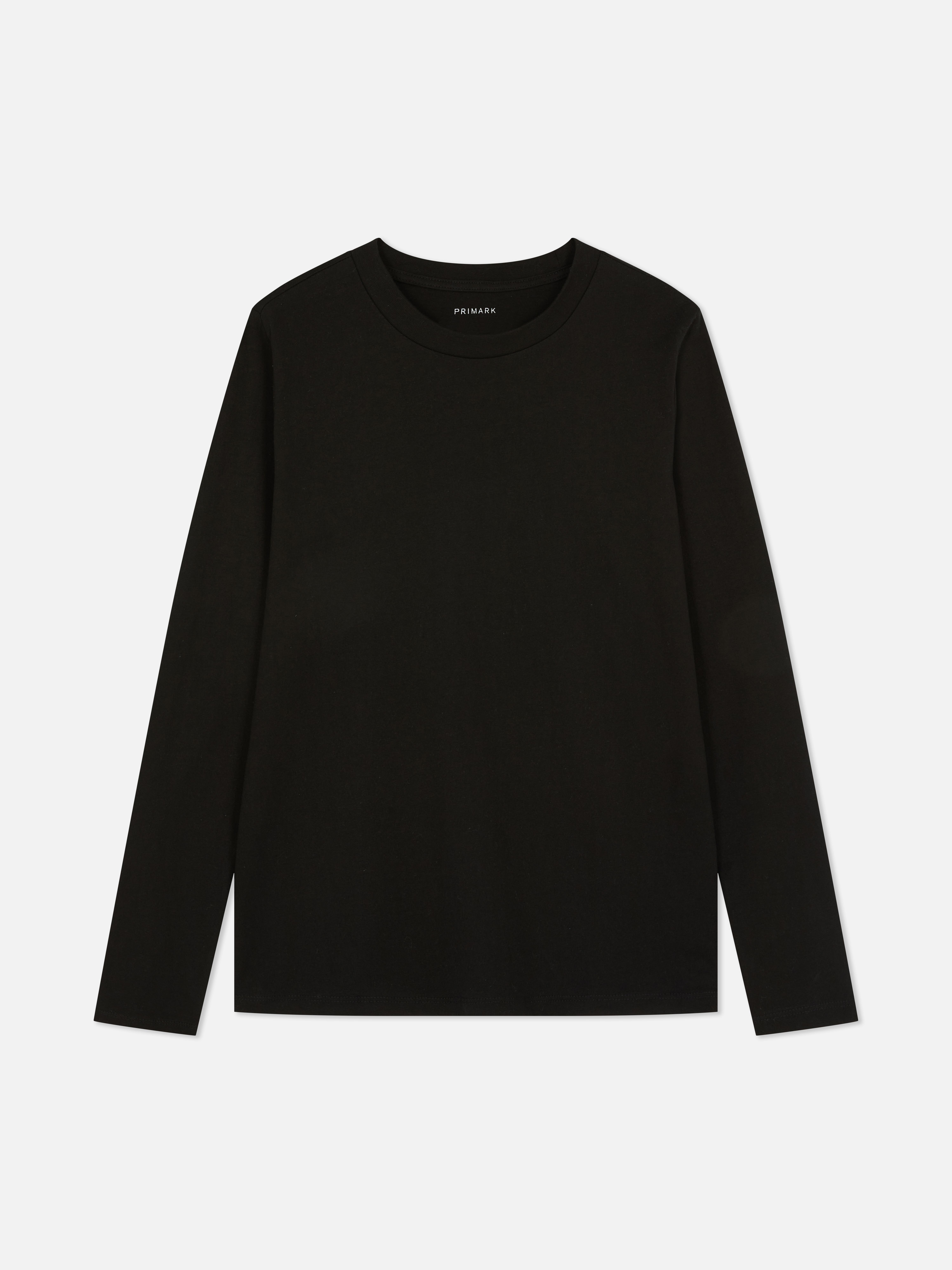 Long Sleeve Cotton Crew Neck