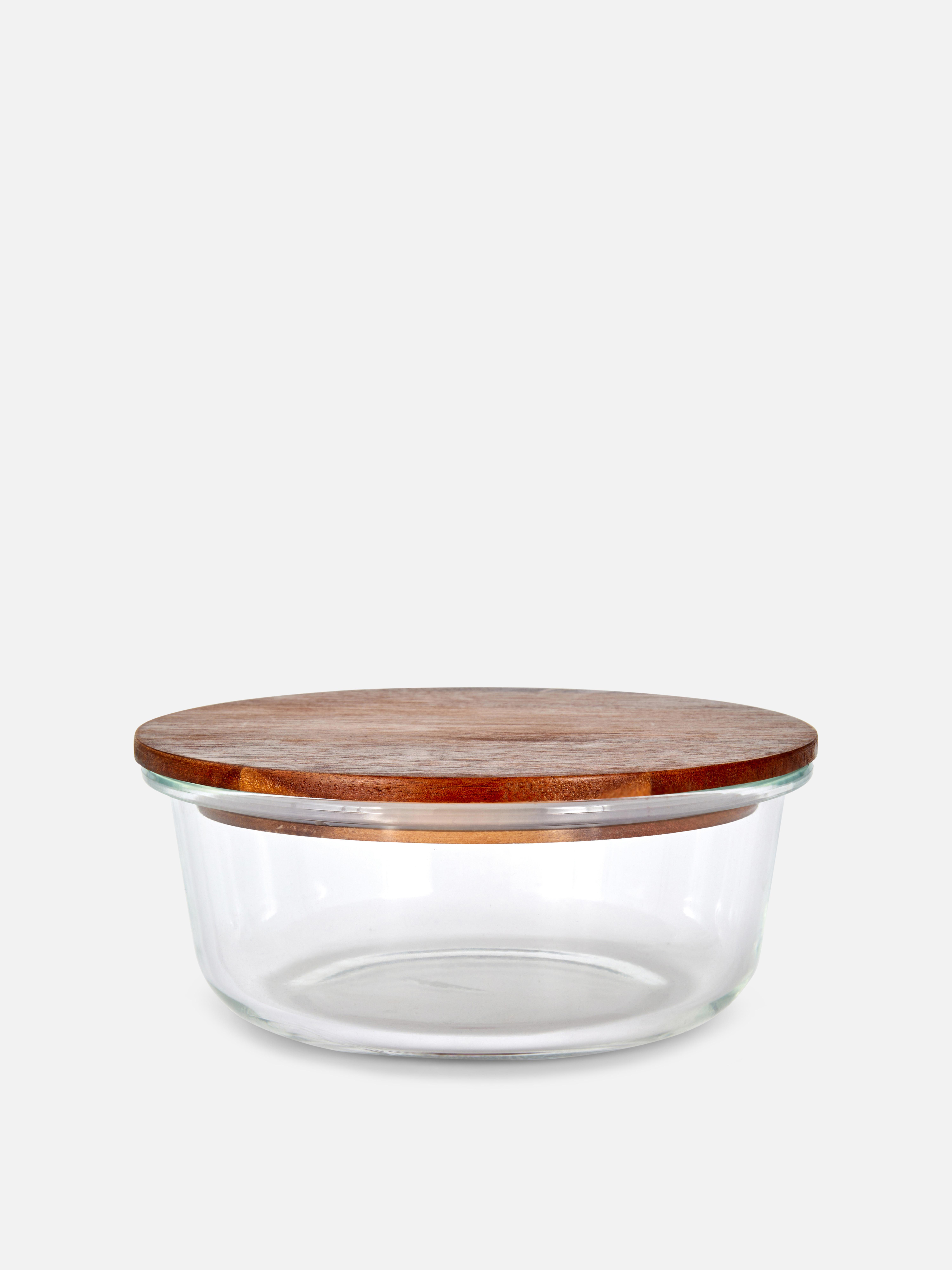 Runder Aufbewahrungsbehälter aus Glas