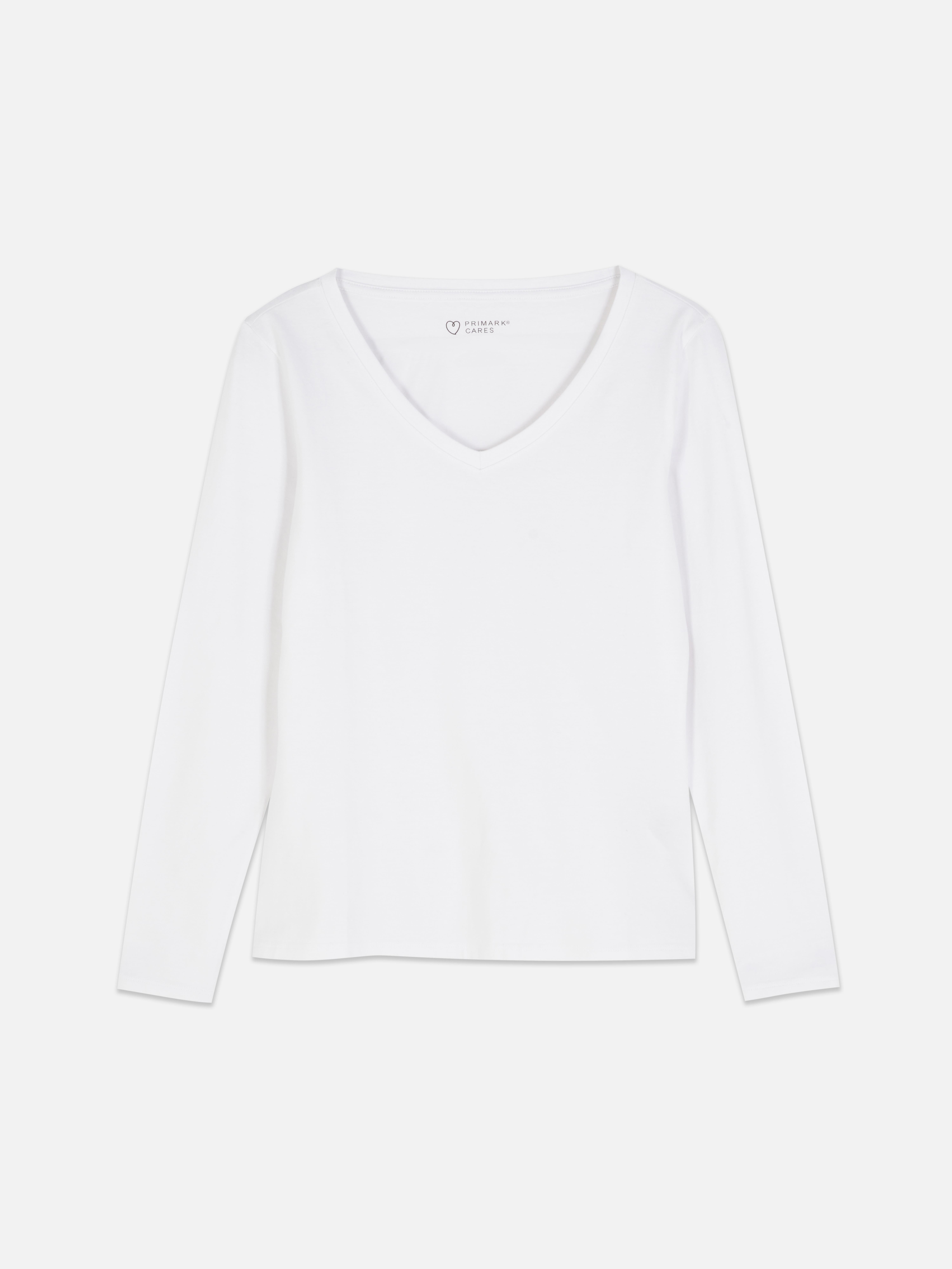 V-Neck Long Sleeve T-Shirt