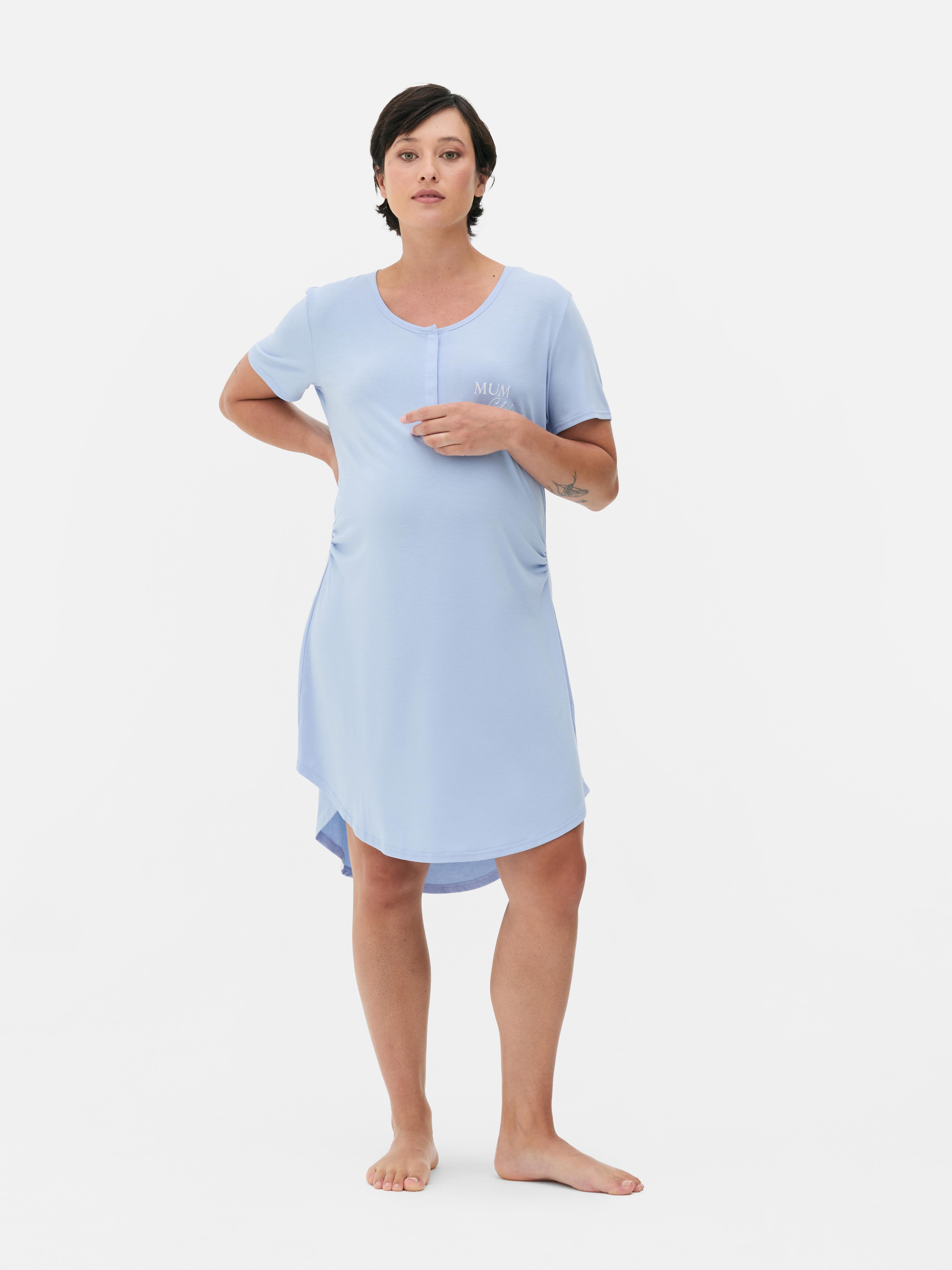 Maternity Embroidered Sleep T-shirt