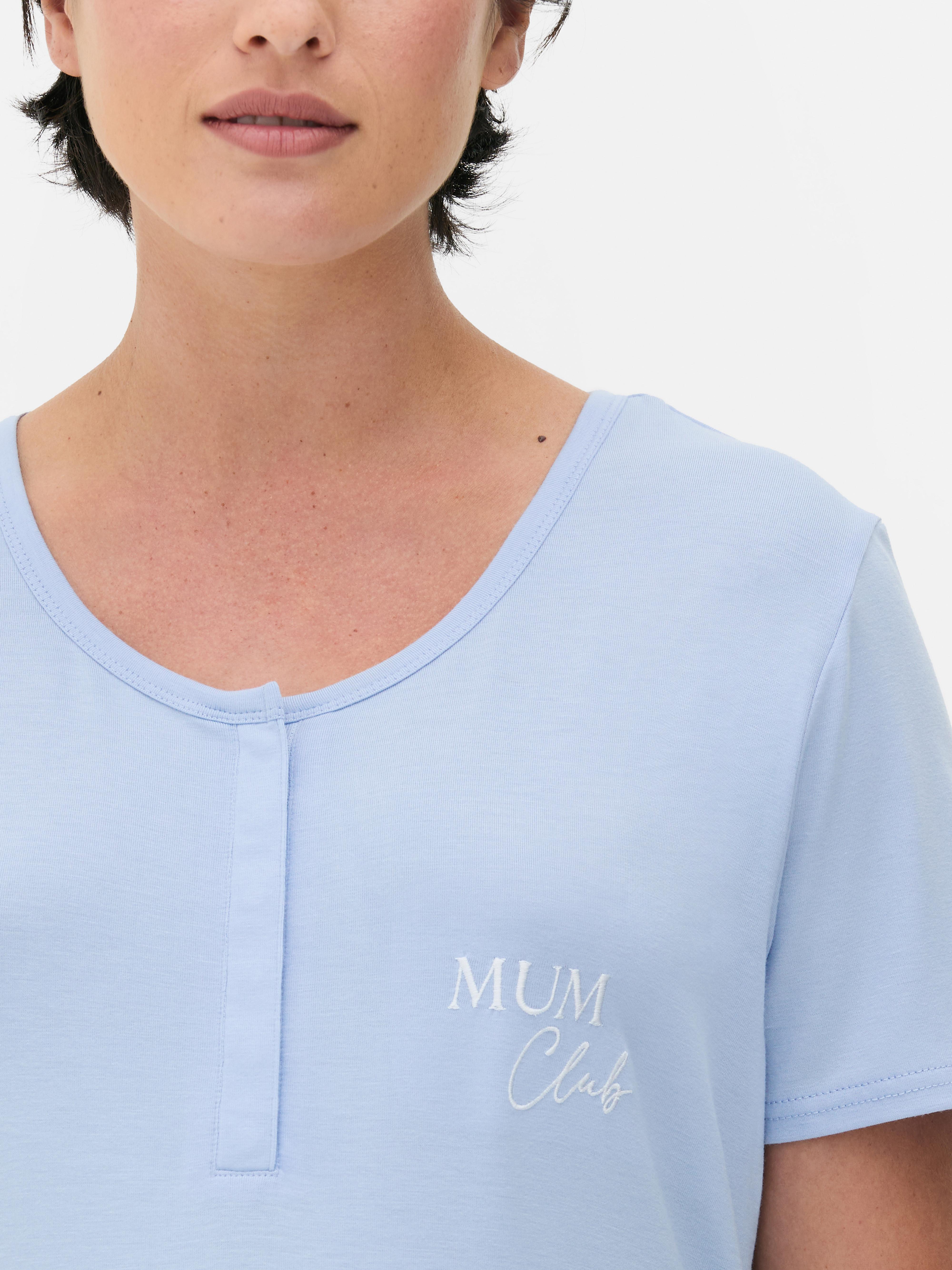 Camisón de premamá con bordado
