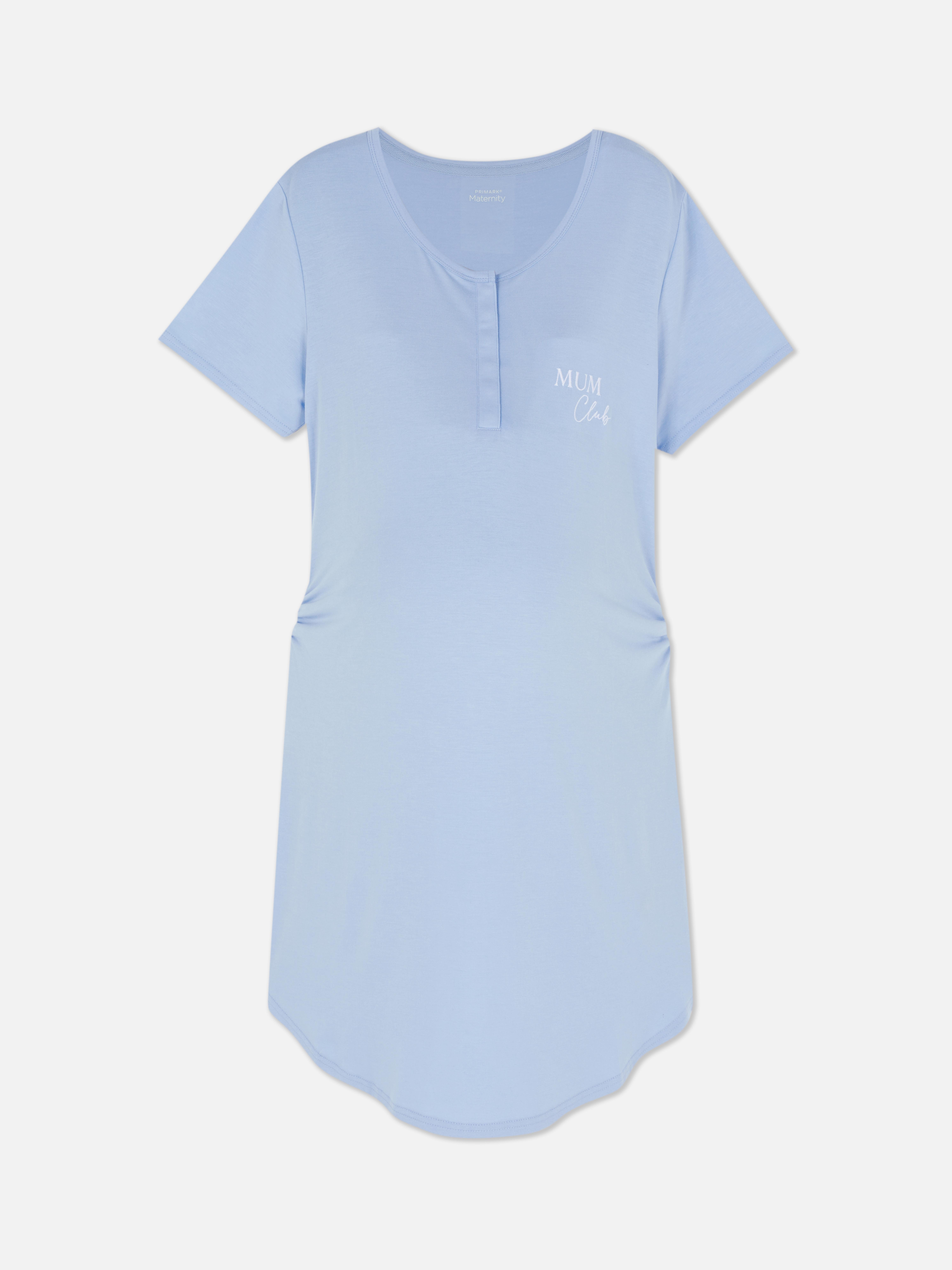 Camisón de premamá con bordado