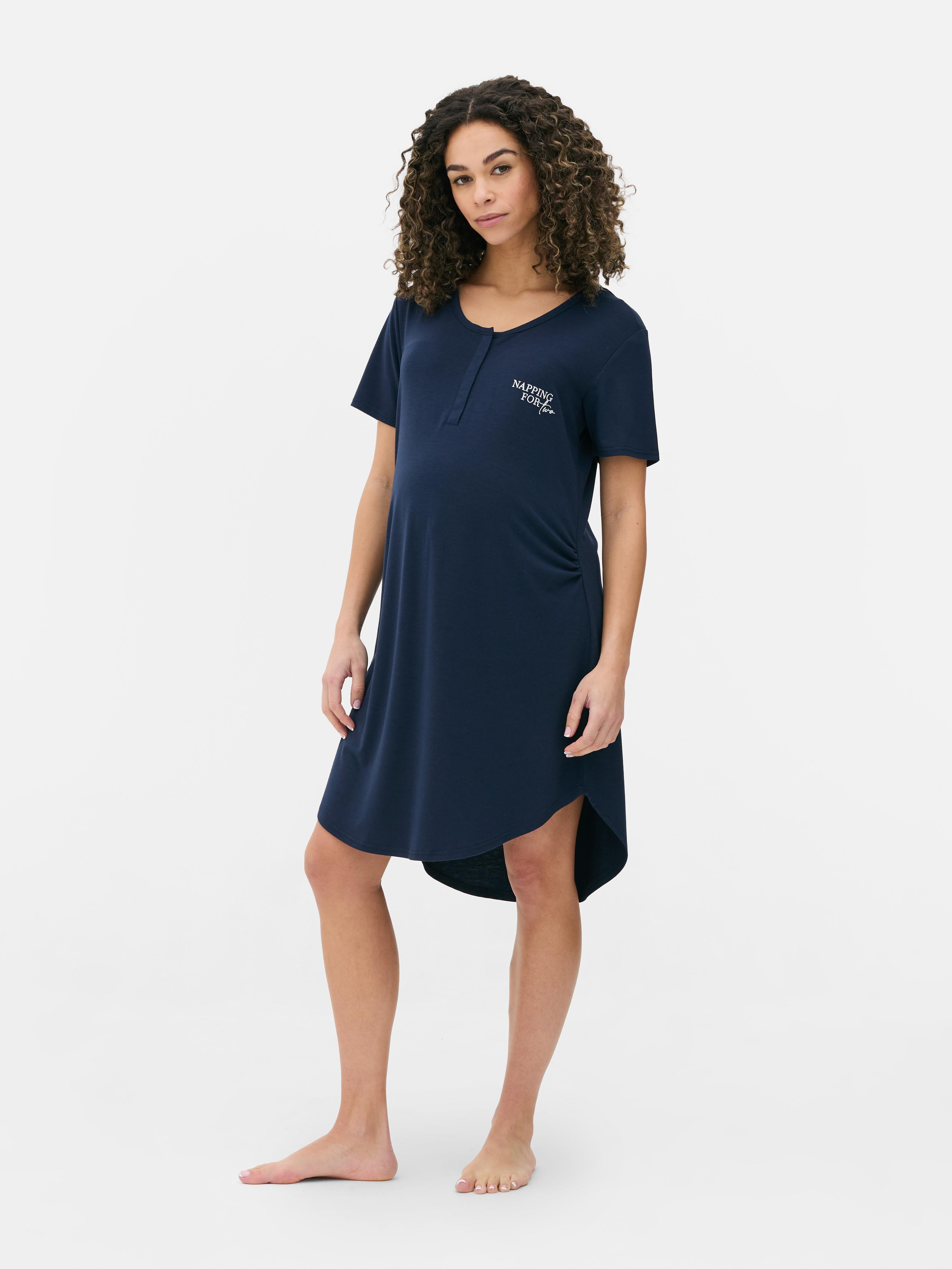 Maternity Embroidered Sleep T-shirt
