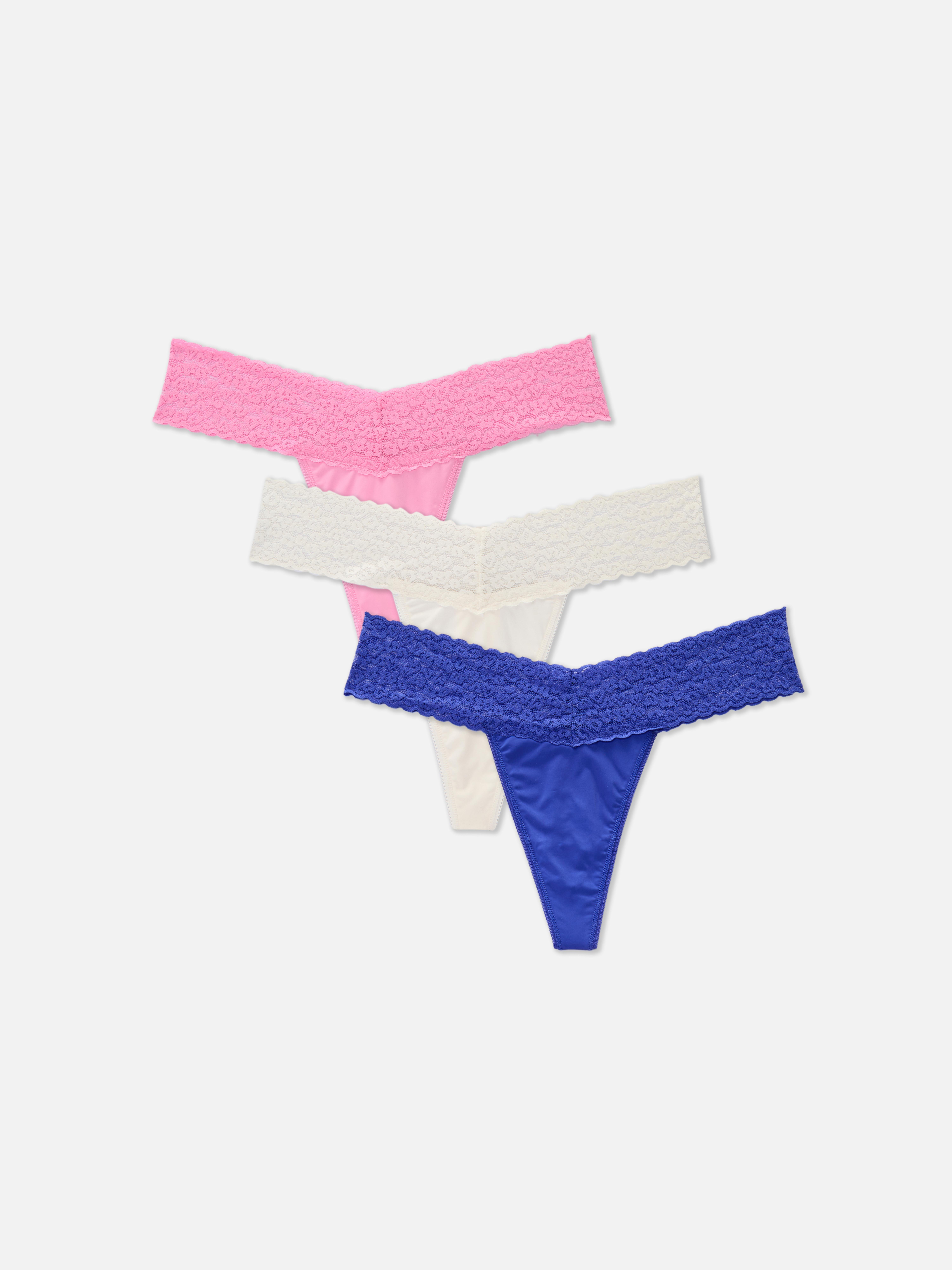 Čipkované bandeau tangá, 3 ks