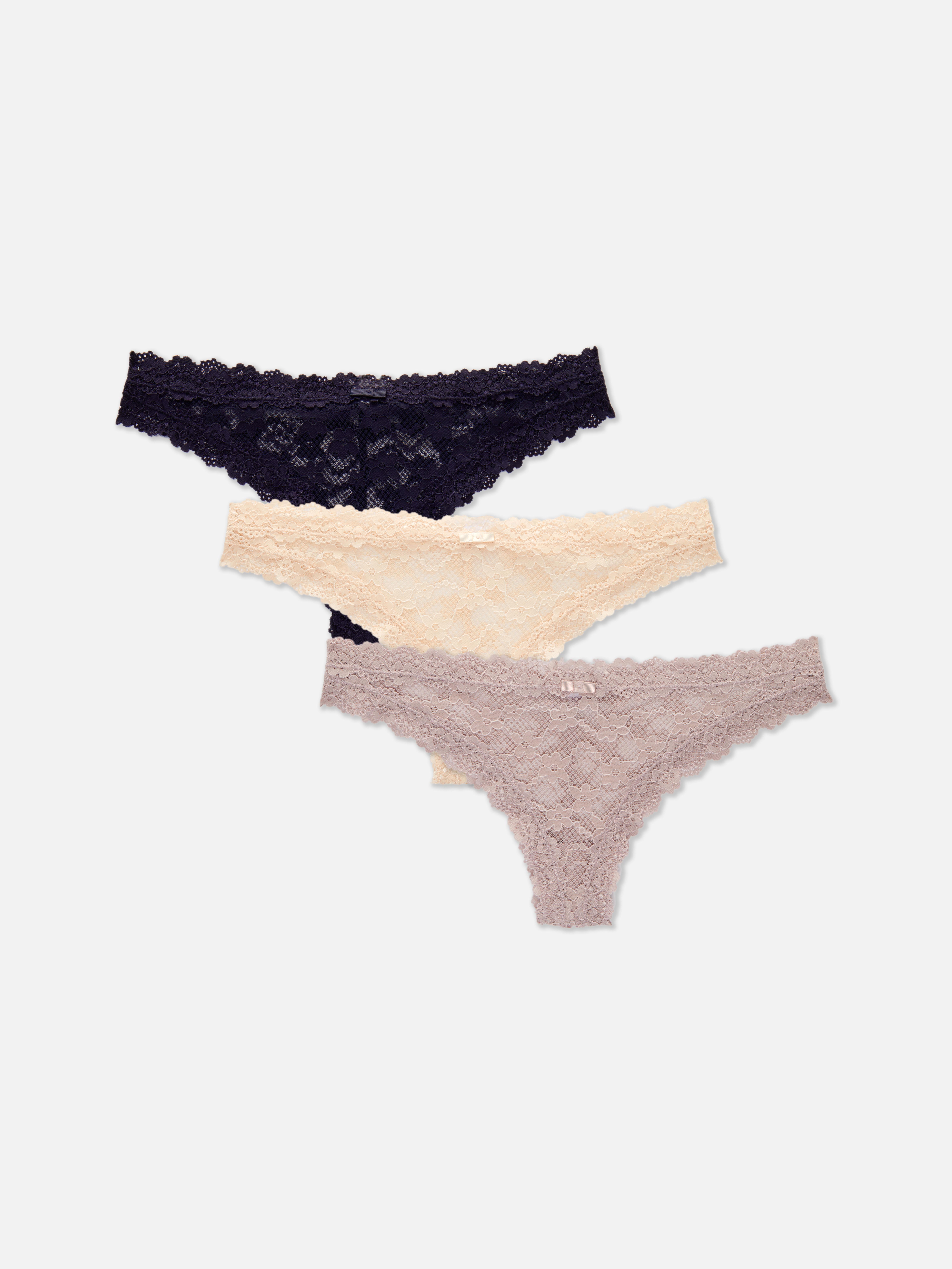 Pack 3 tangas brasileiras renda