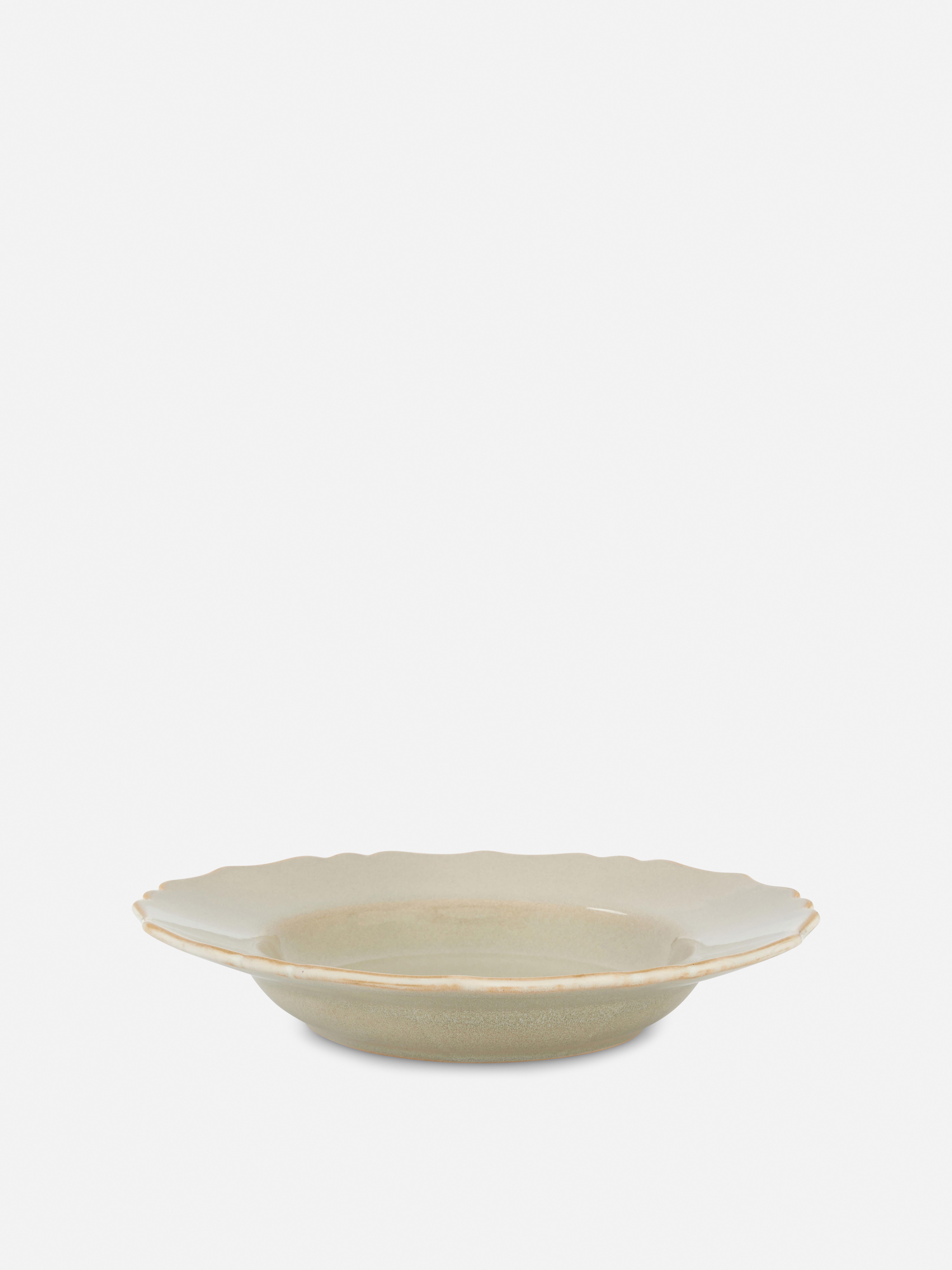 Scalloped Edge Pasta Bowl