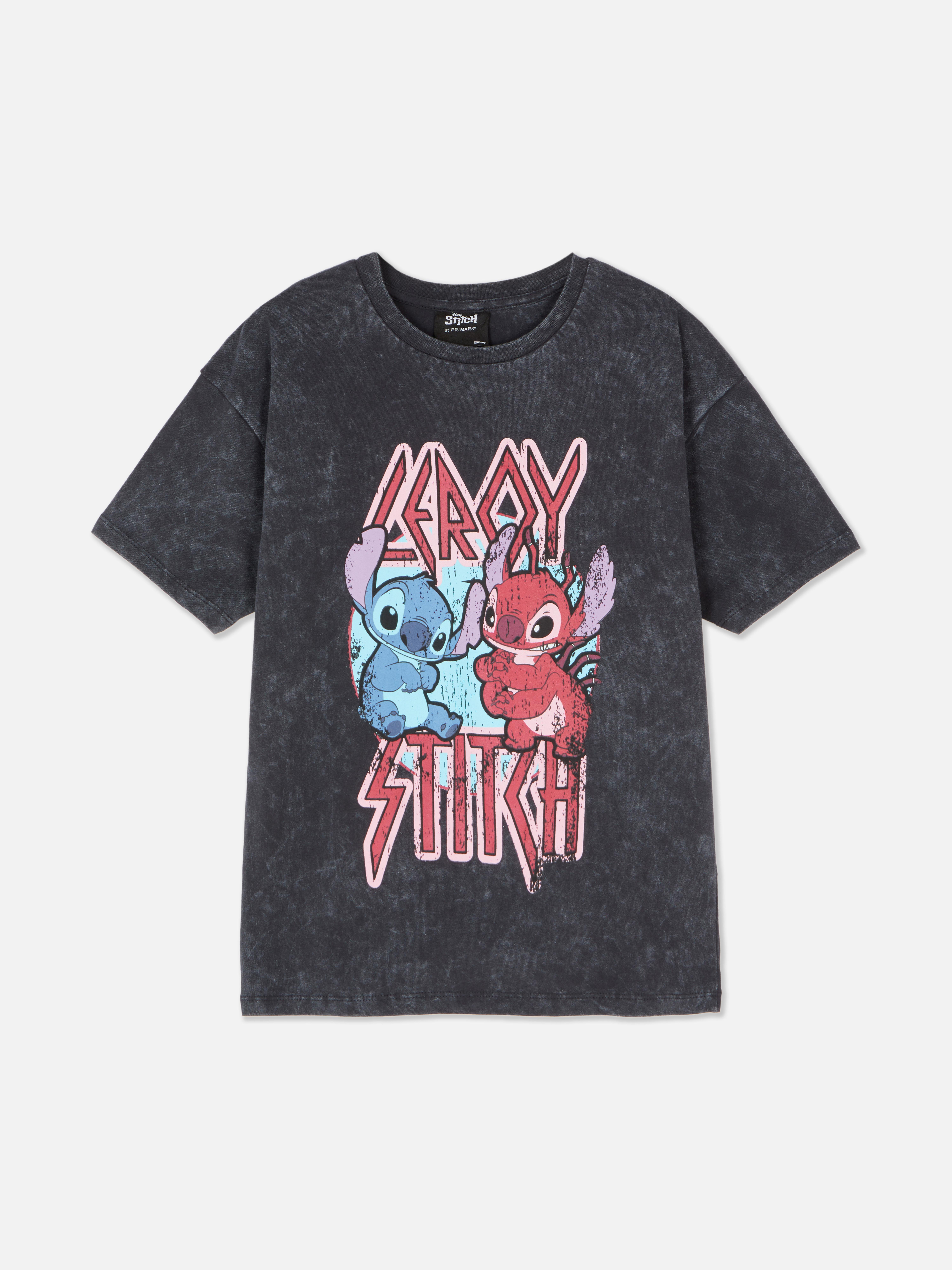 T-shirt corte grande Disney Stitch & Leroy