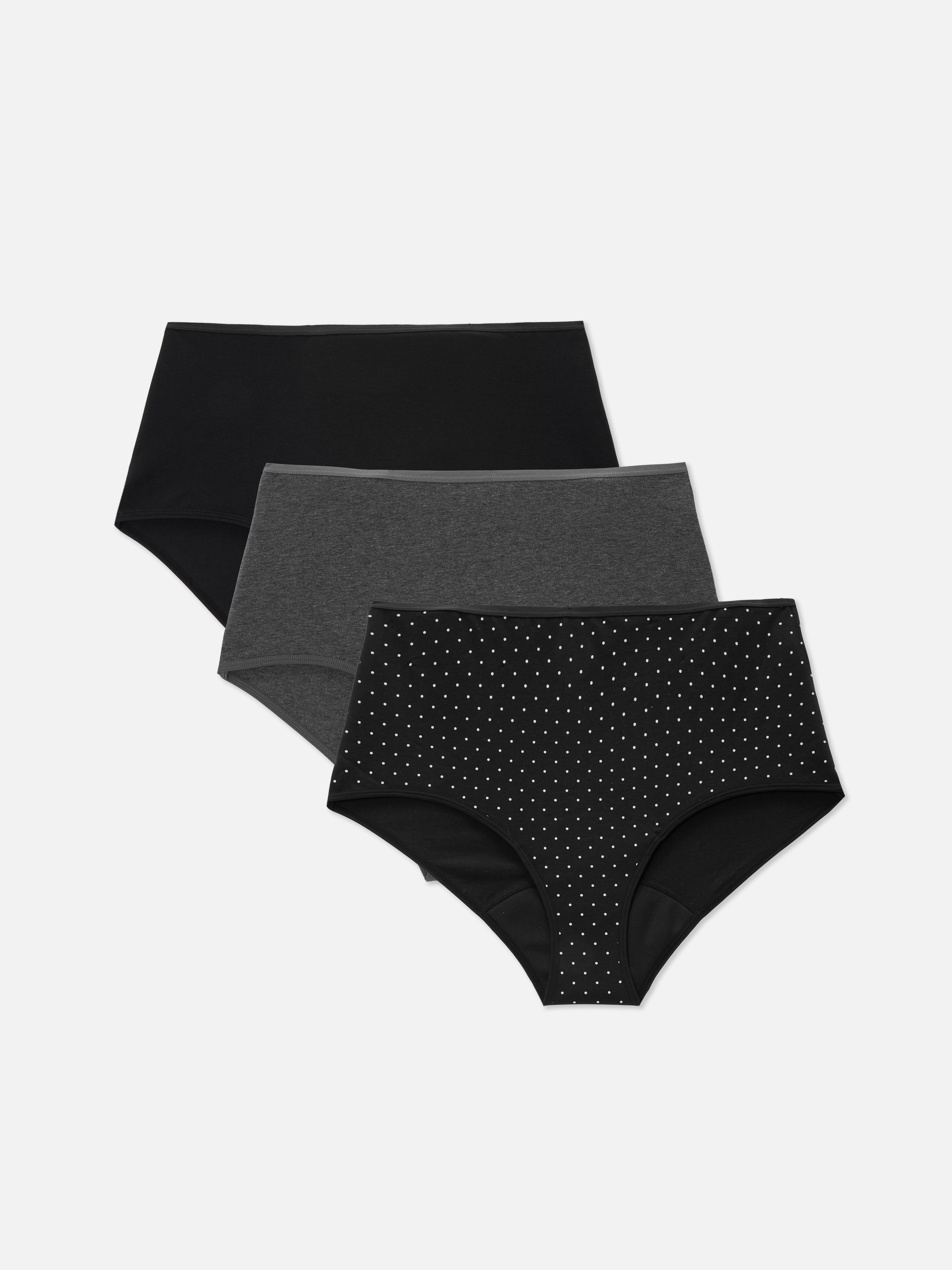 Menstruatieslip met hoge taille, set van 3