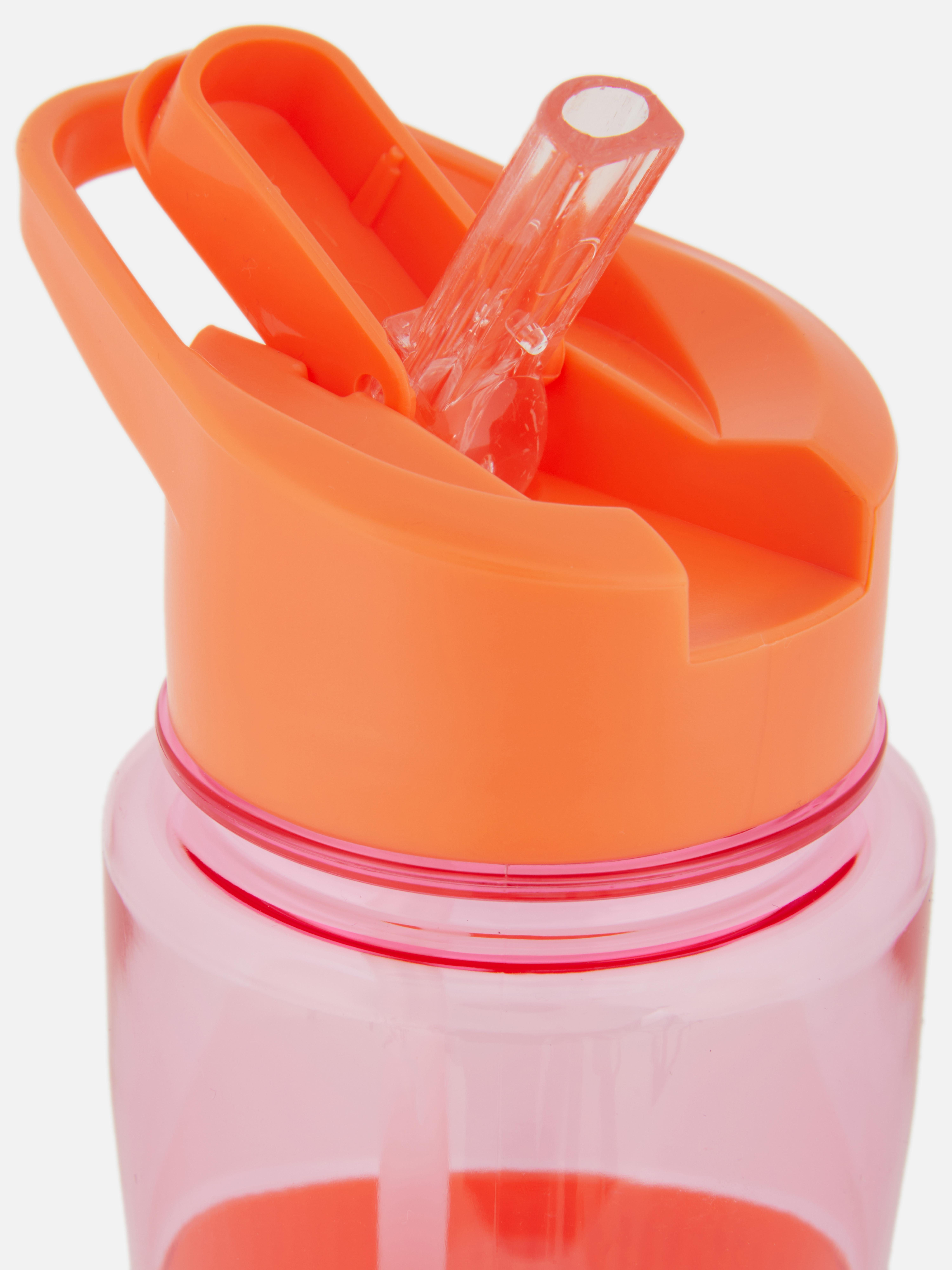 Gourde avec paille pop-up