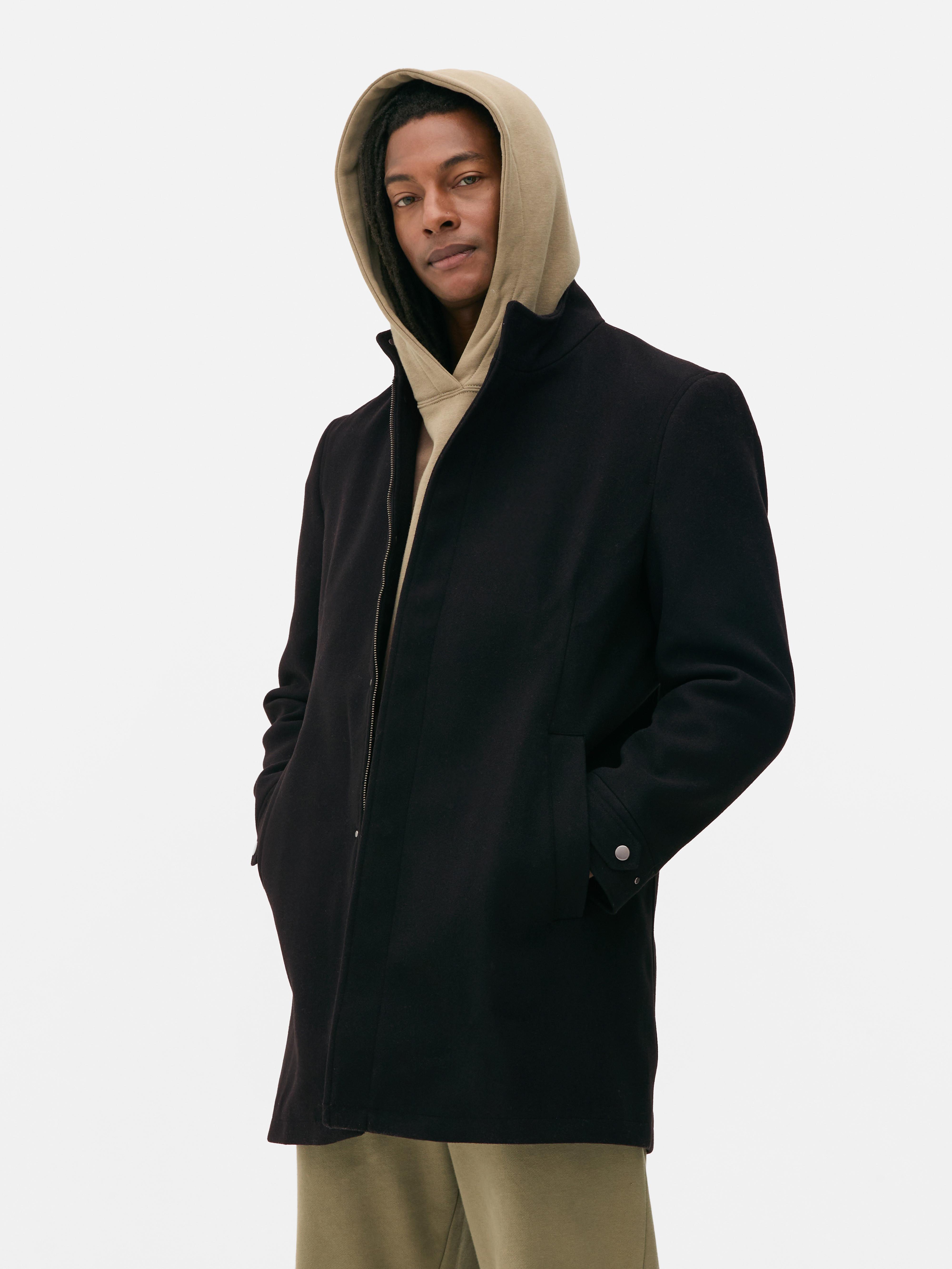 Funnel neck popular coat