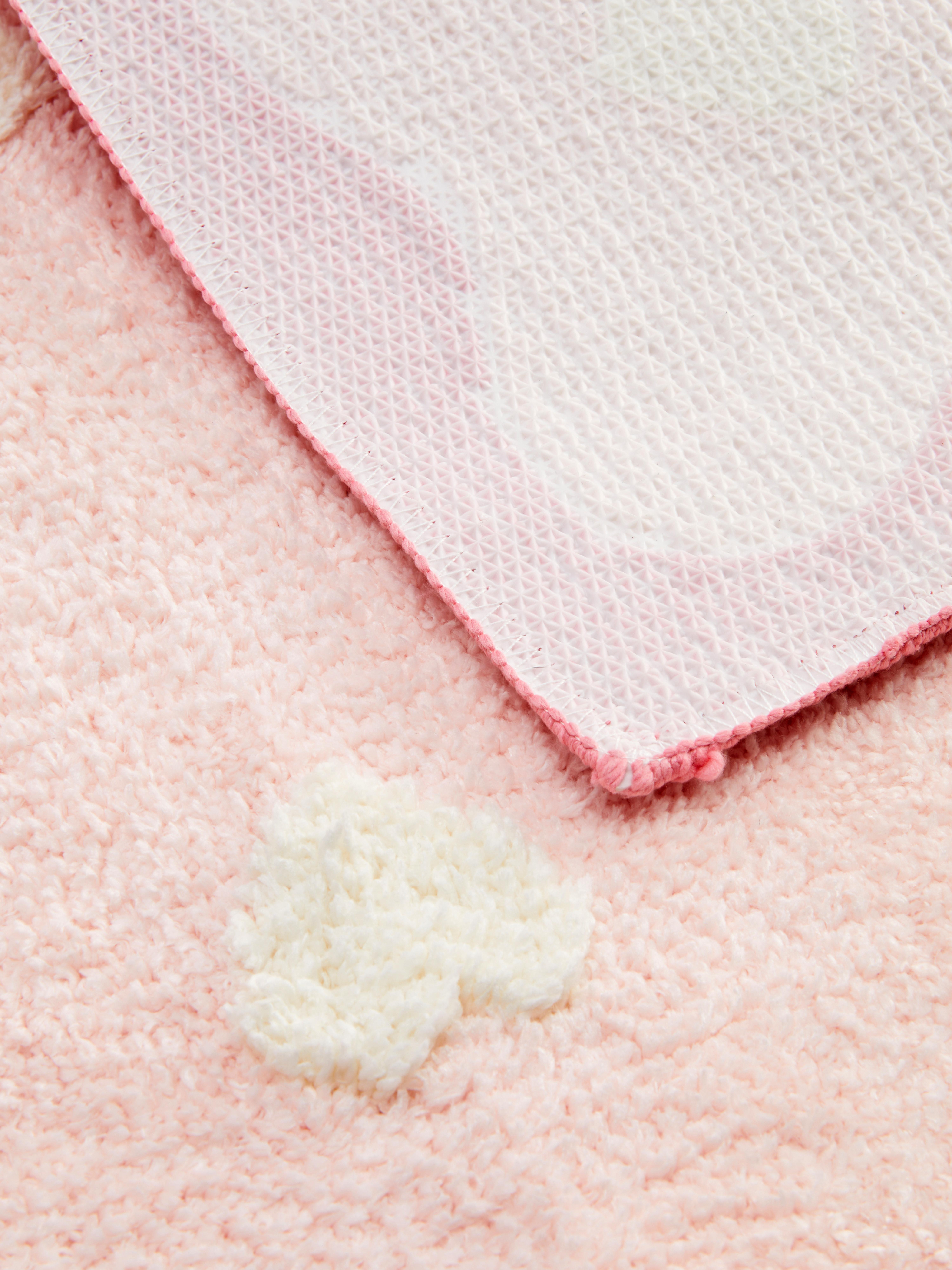 Tapis Berbère motifs perpendiculaires roses | Décoration