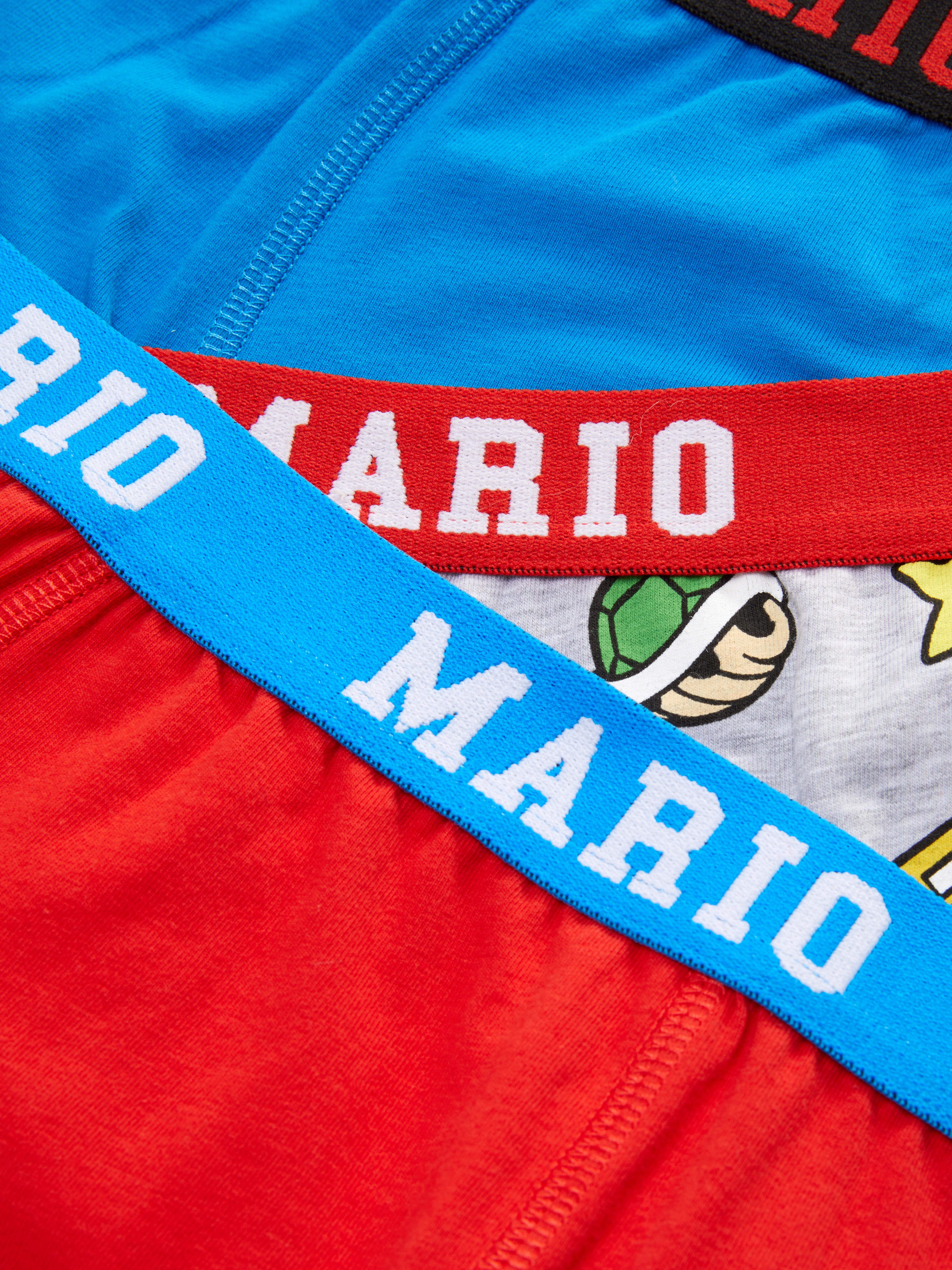 Boys Multi 3 Pack Super Mario Boxer Briefs Primark