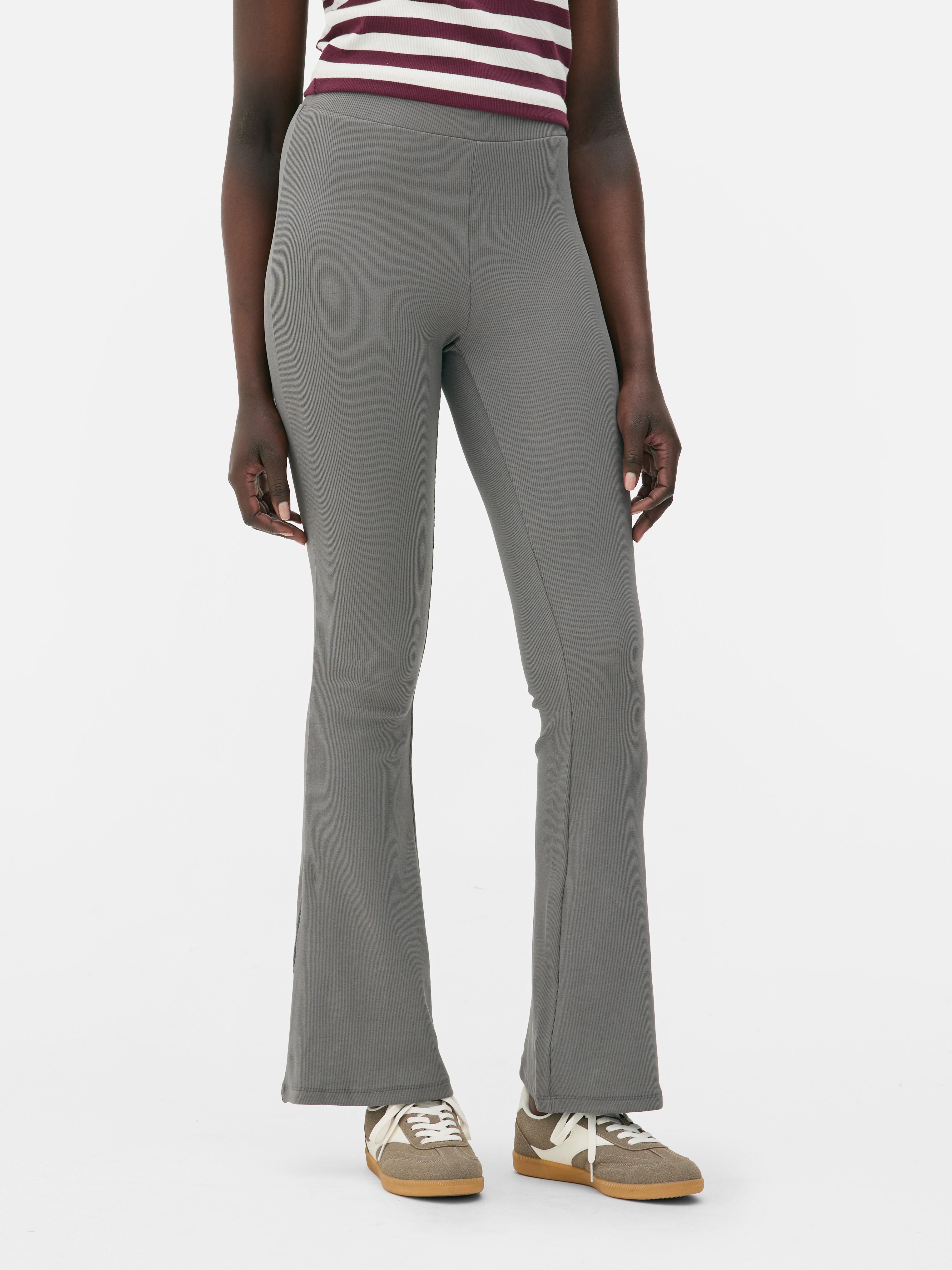 Co-Ord Ribbed Flared Leggings