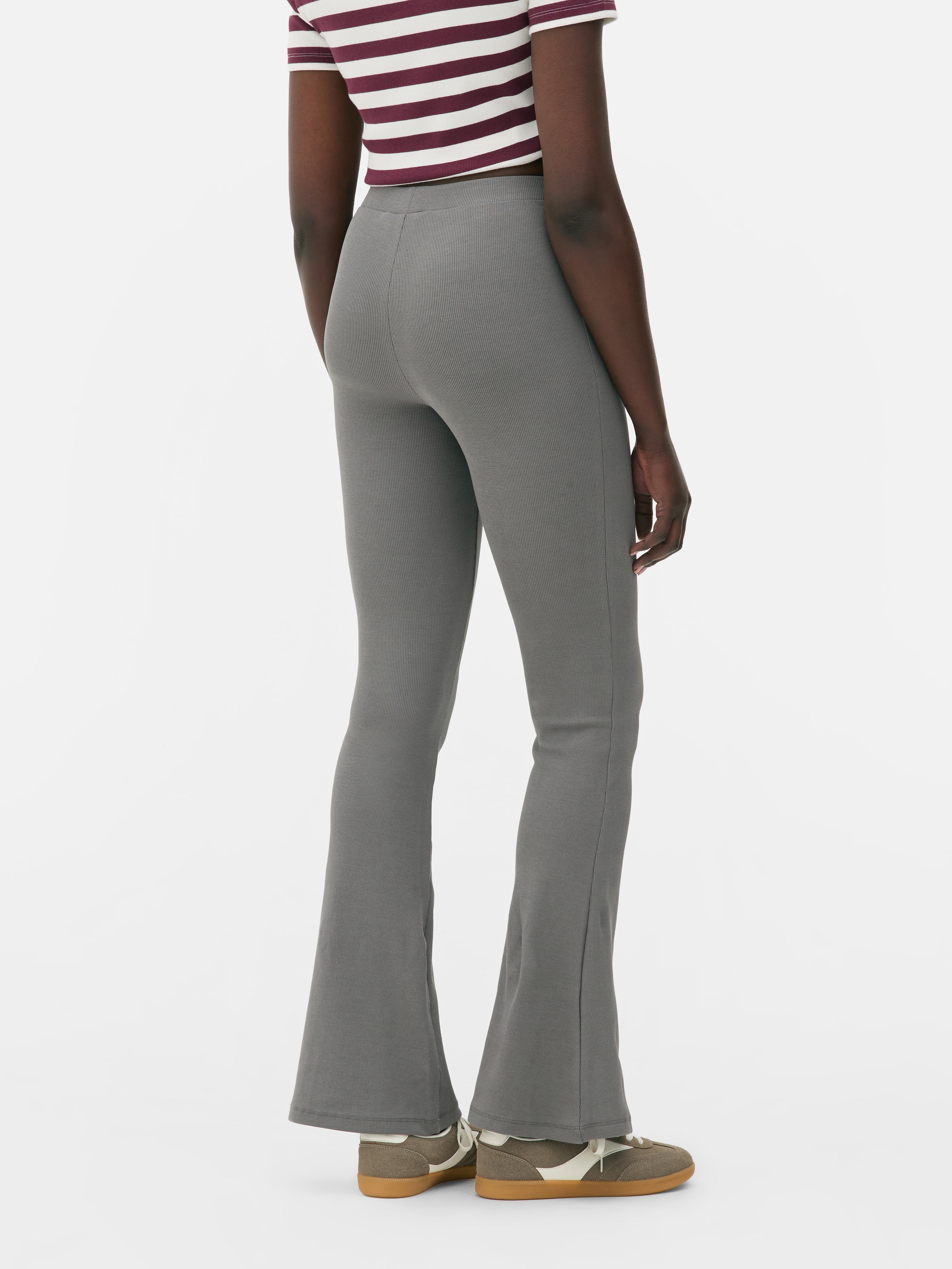Co-Ord Ribbed Flared Leggings