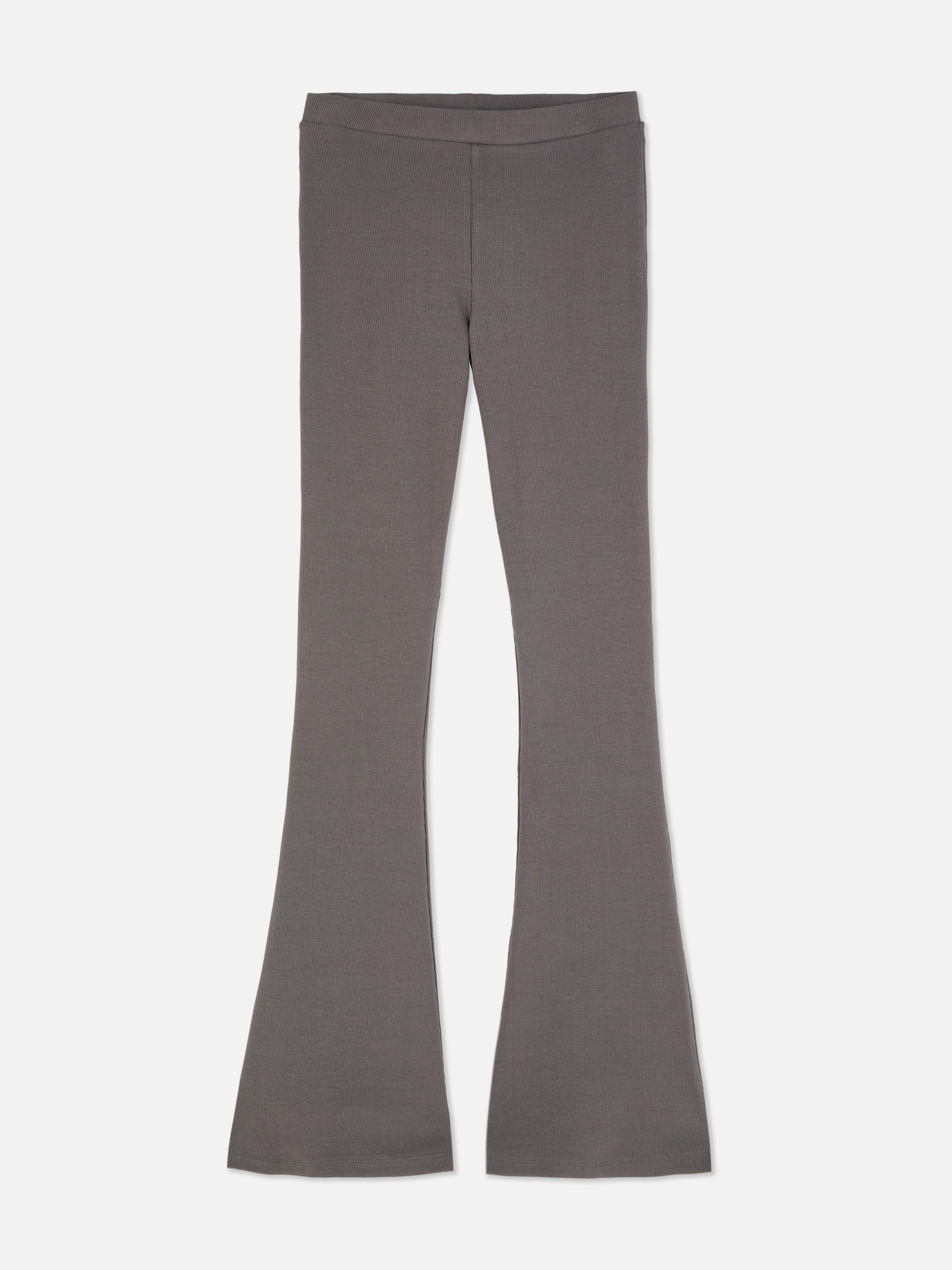 Co-Ord Ribbed Flared Leggings