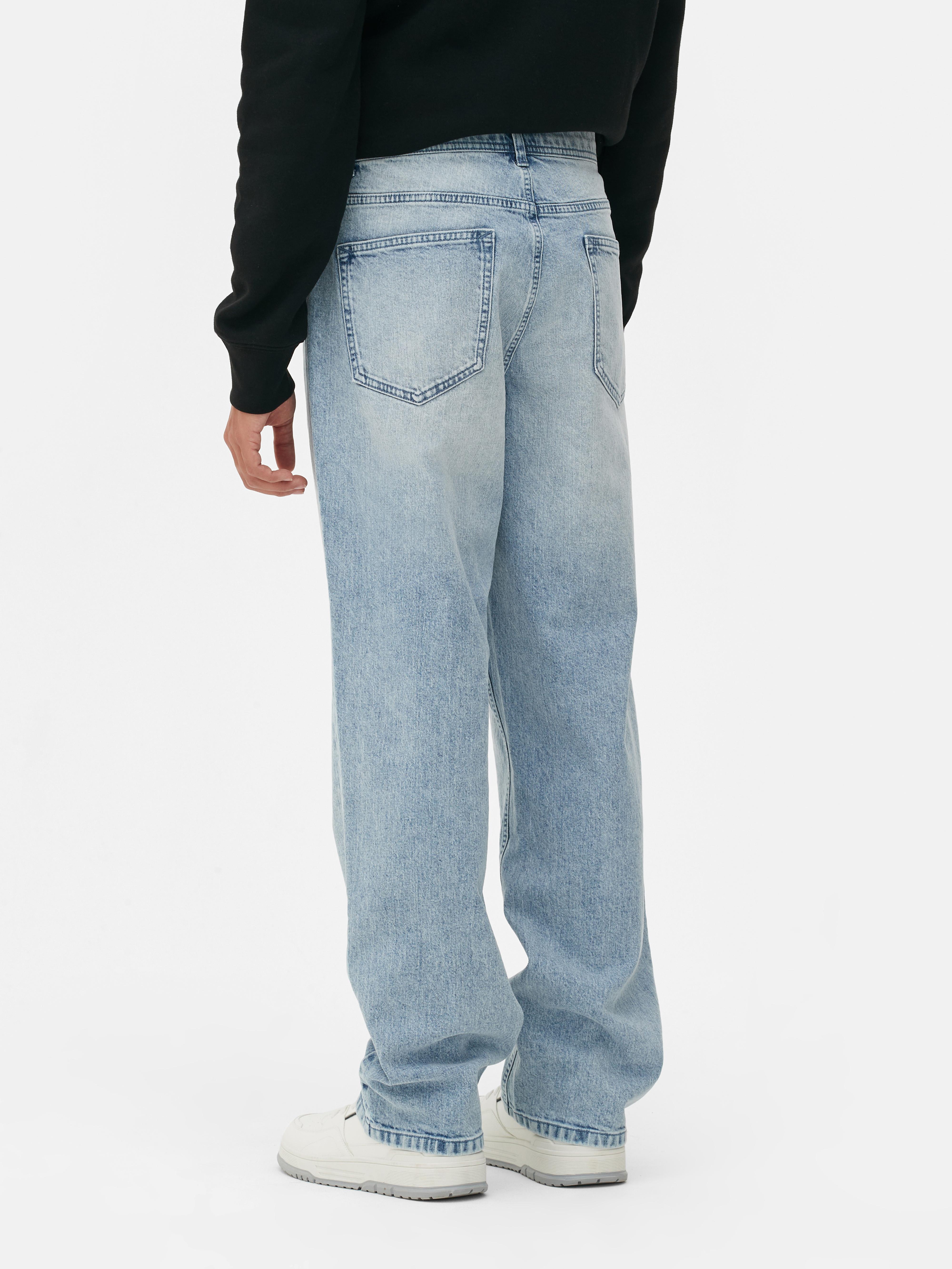 Relaxed jeans met rechte pijpen
