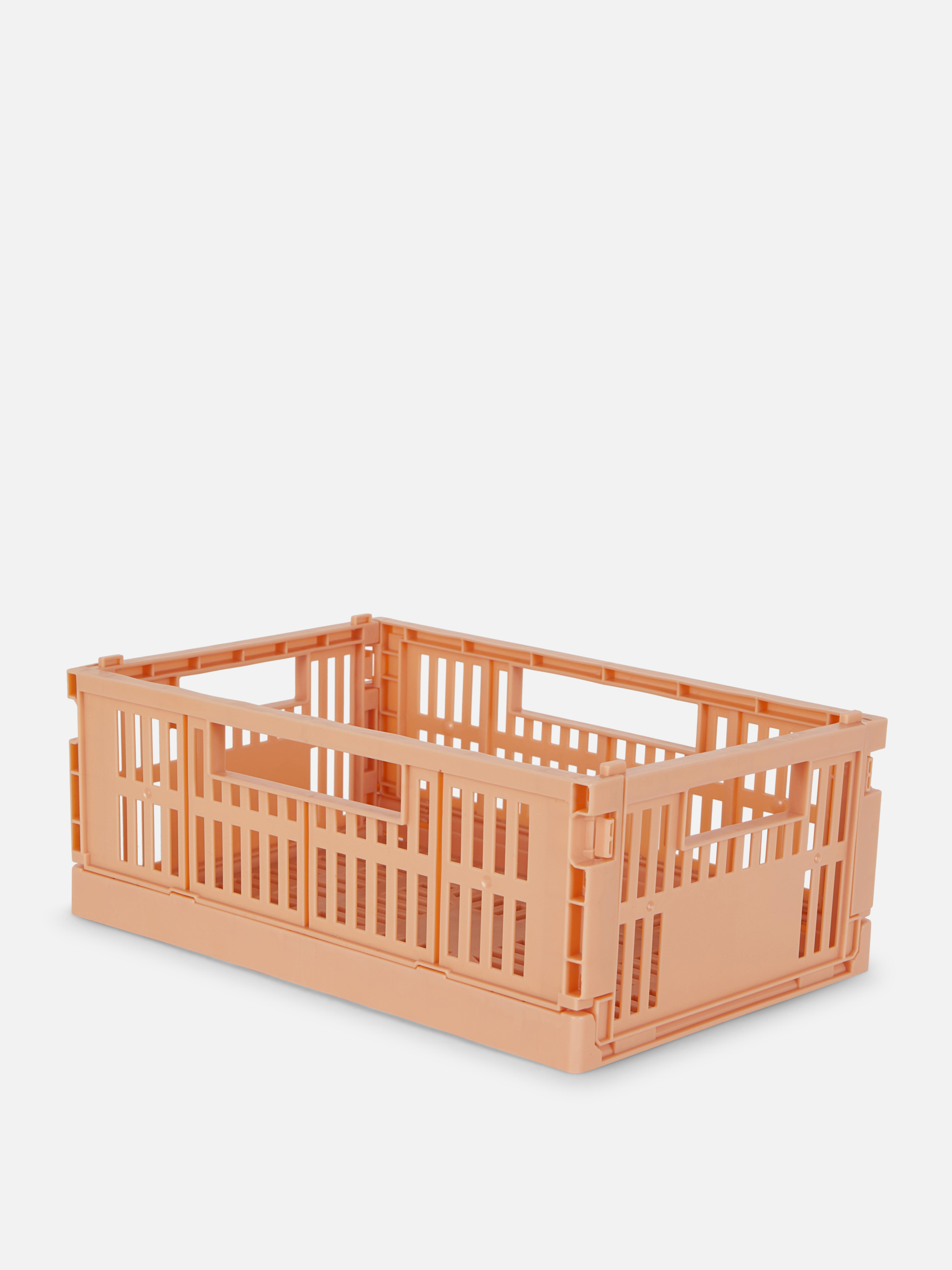 Collapsable Mini Storage Crate Color melocotón