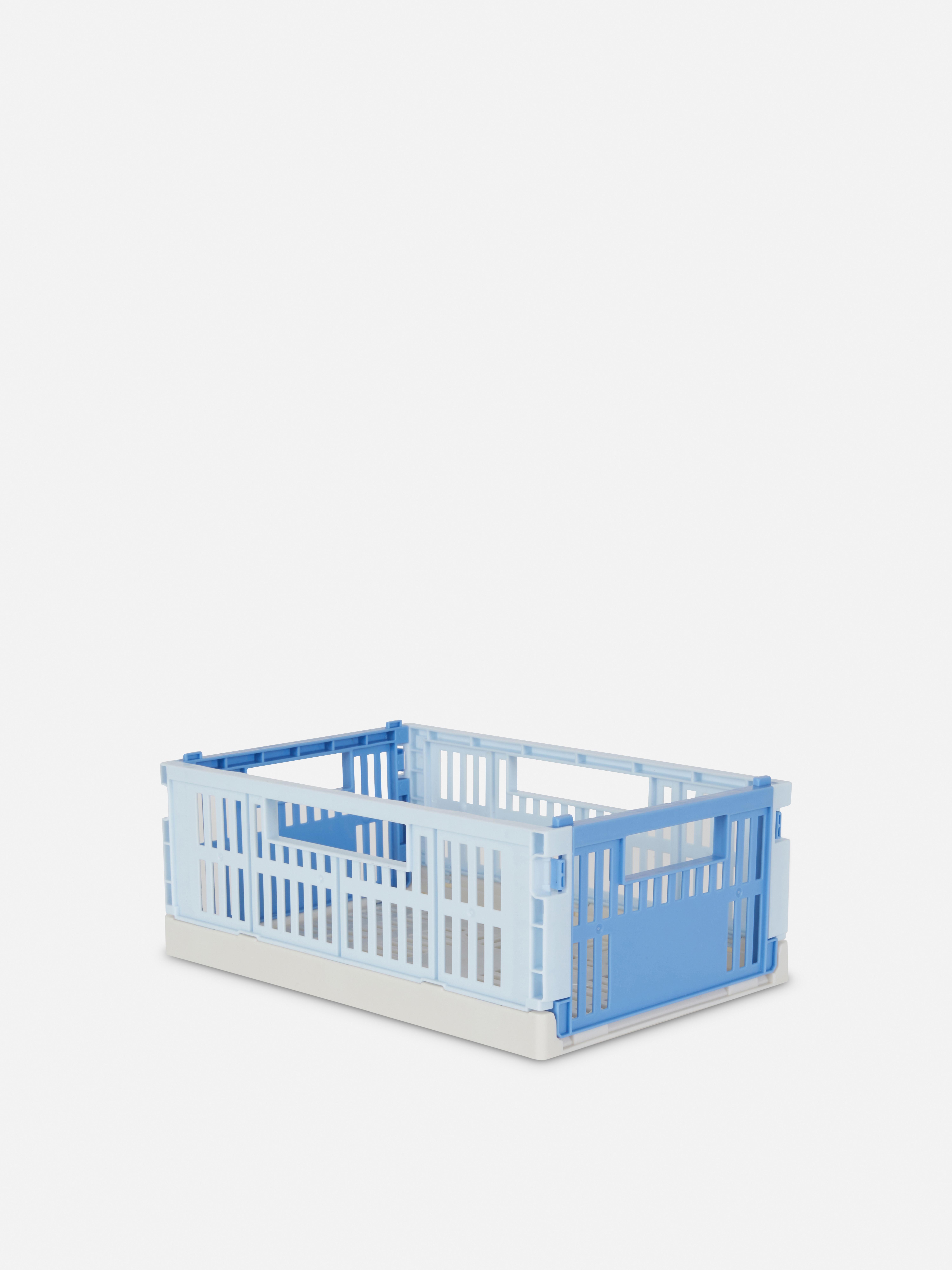 Multicolour Collapsable Storage Basket Blue