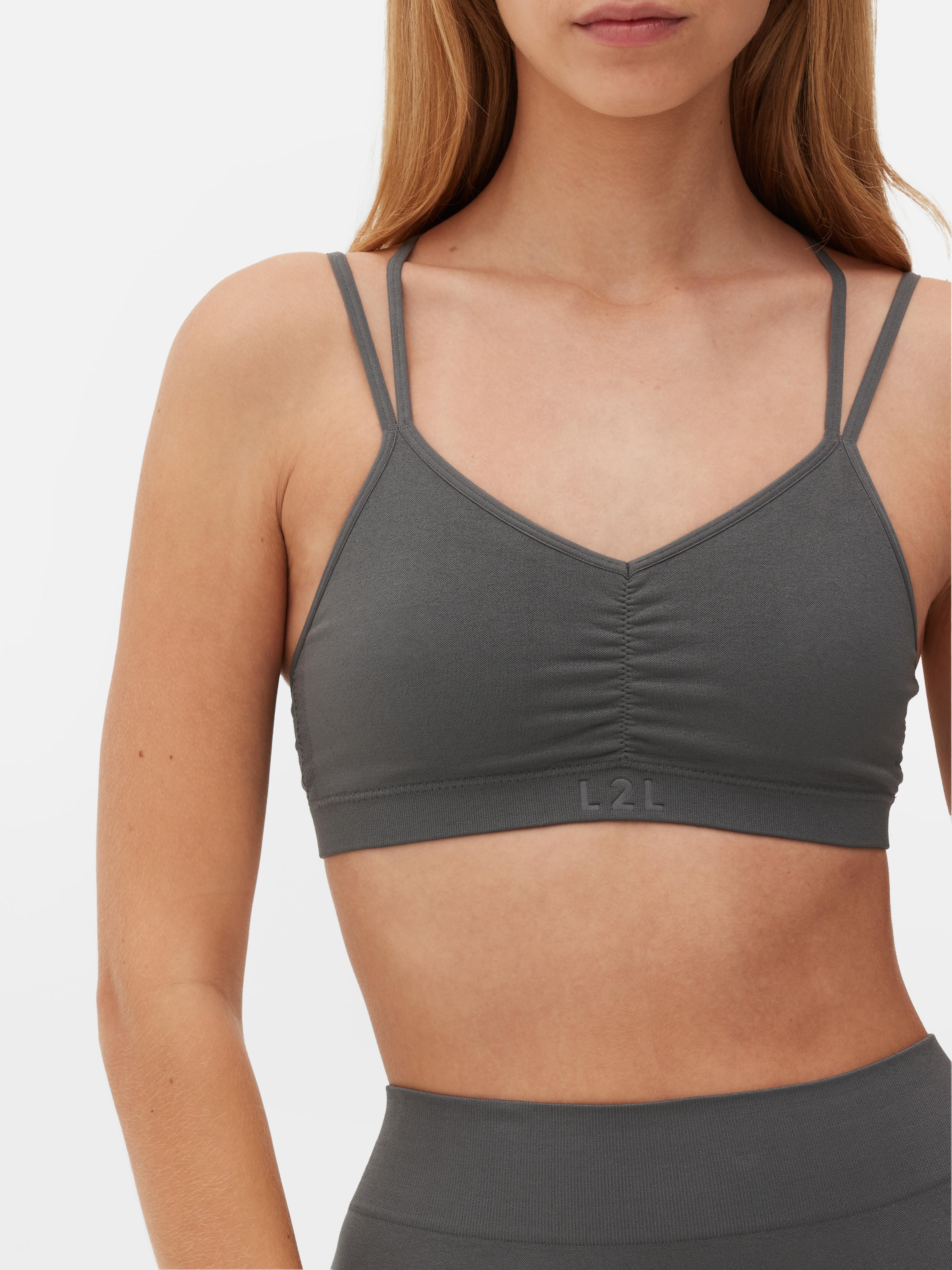 Ensemble brassiere et short sans coutures Gris Femme Primark