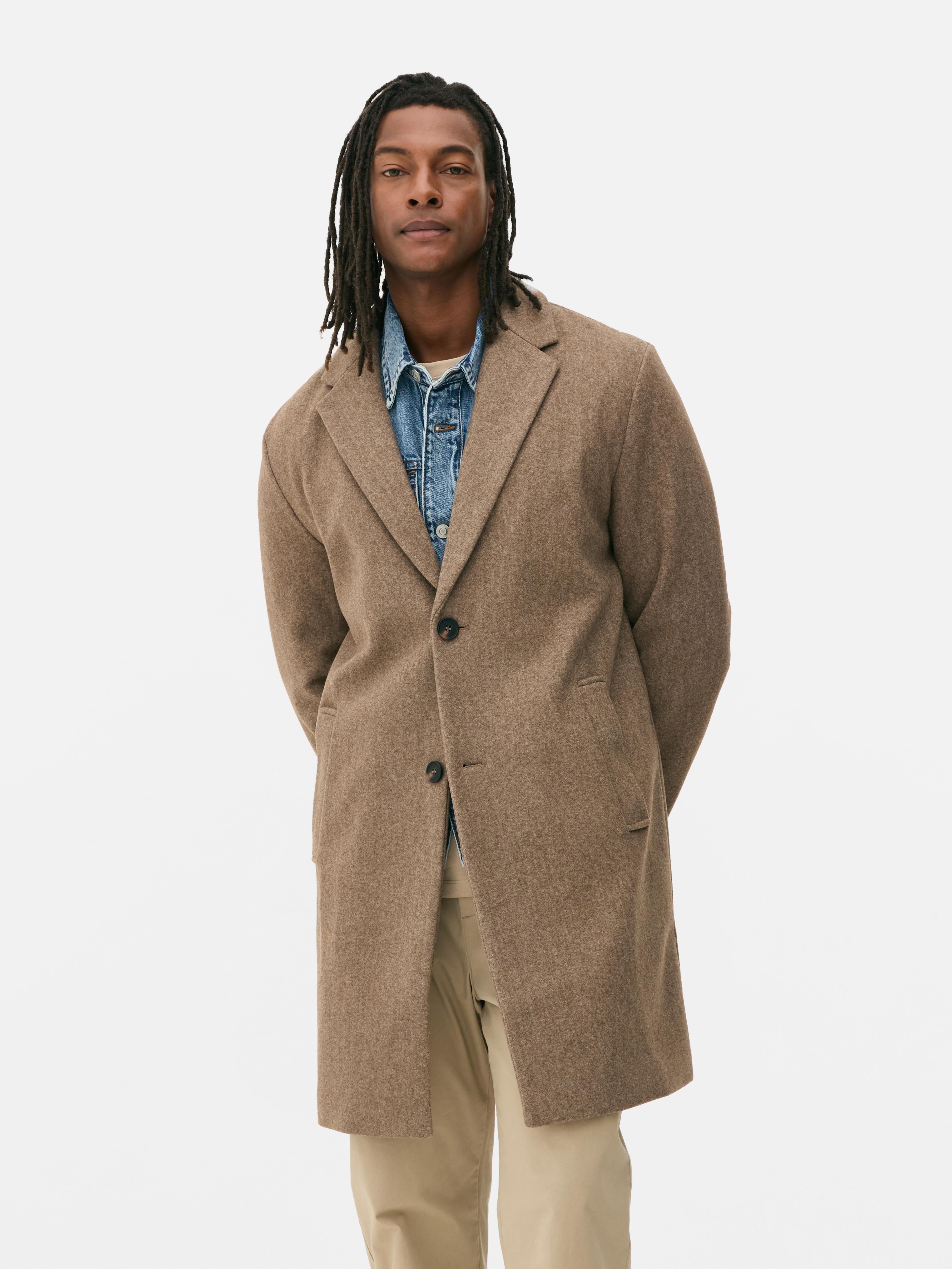 Primark mens overcoat best sale