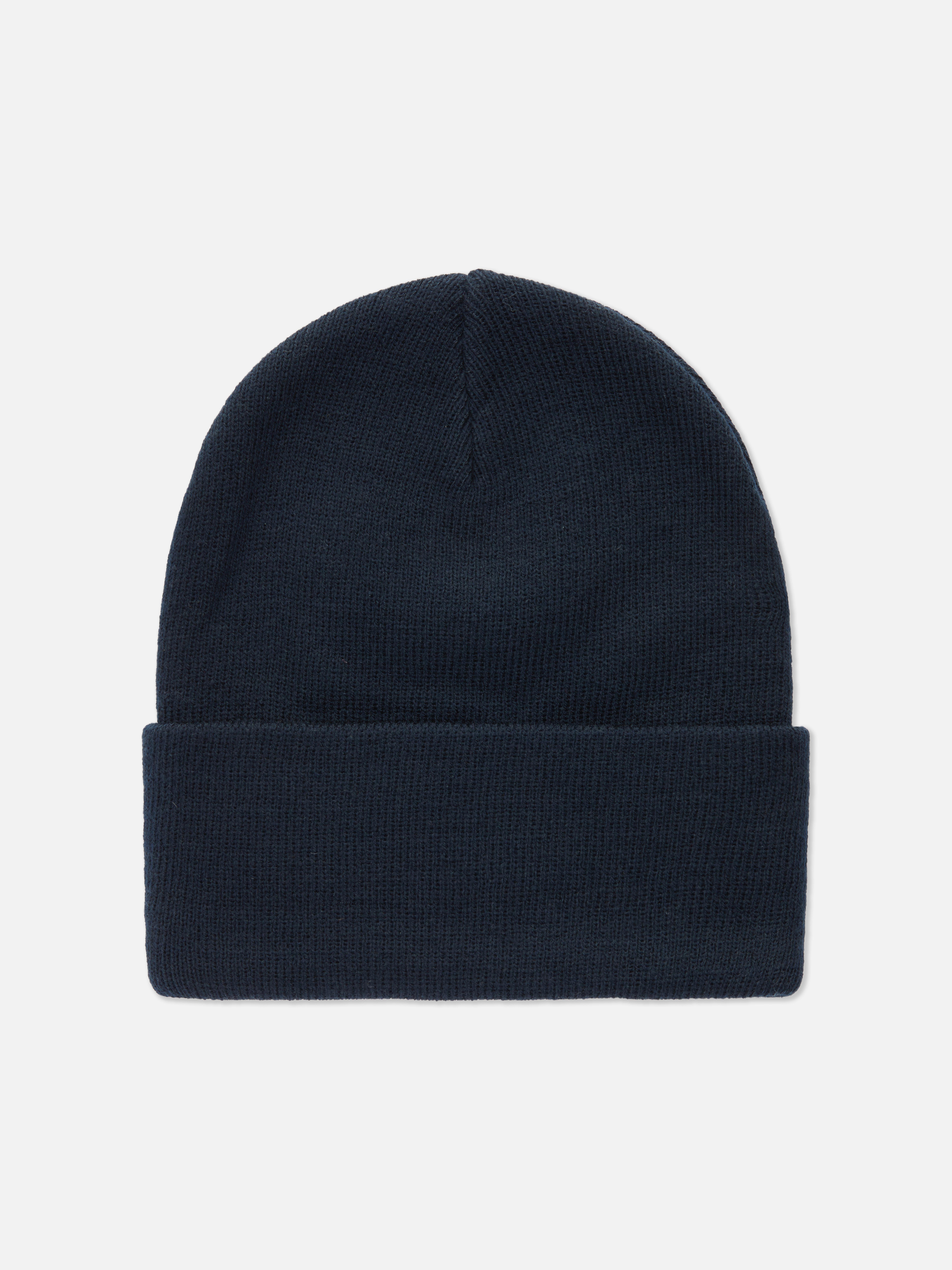 Men's Navy Deep Cuff Beanie Hat Primark