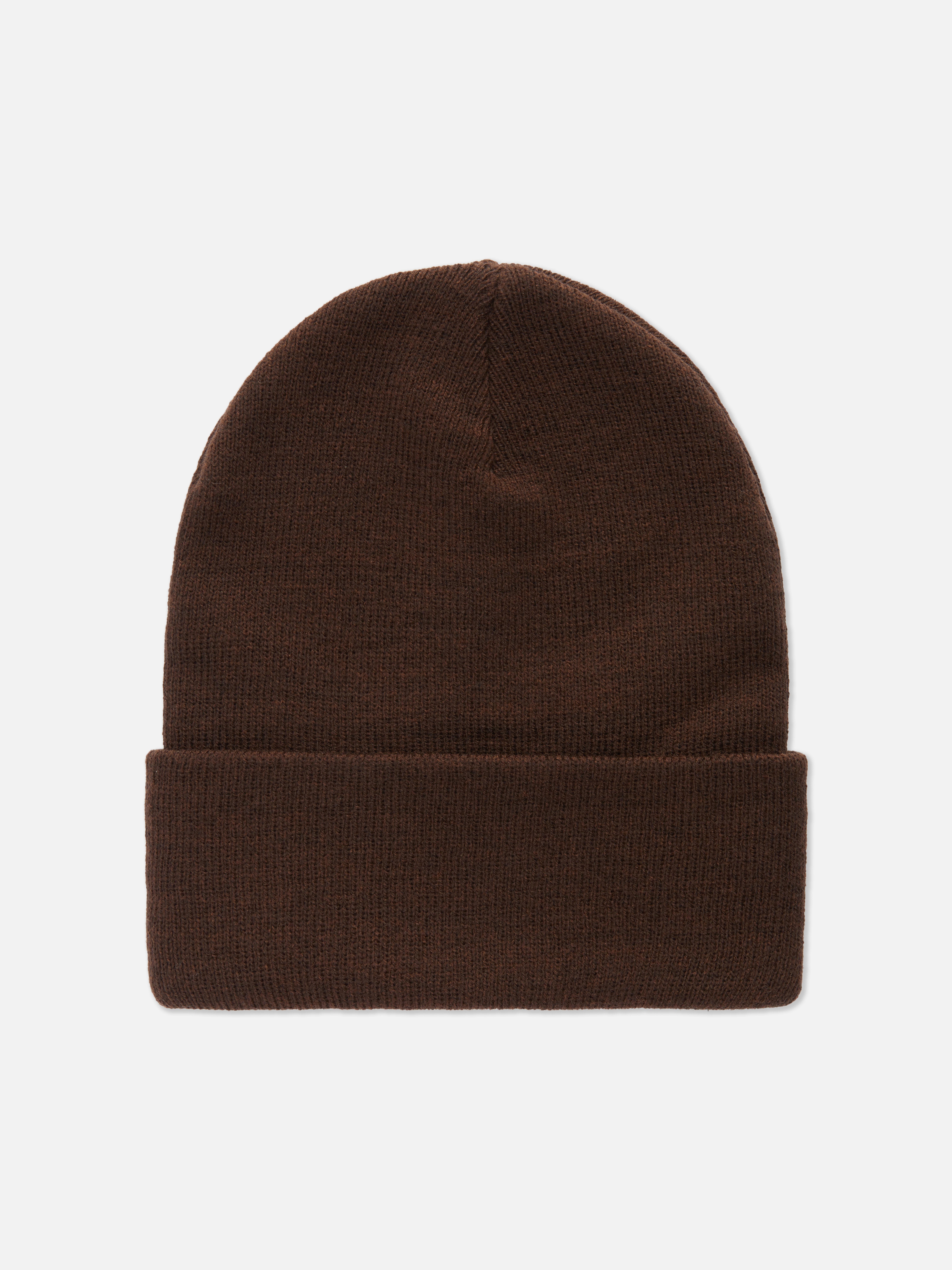 Men's Dark Green Deep Cuff Beanie Hat Primark