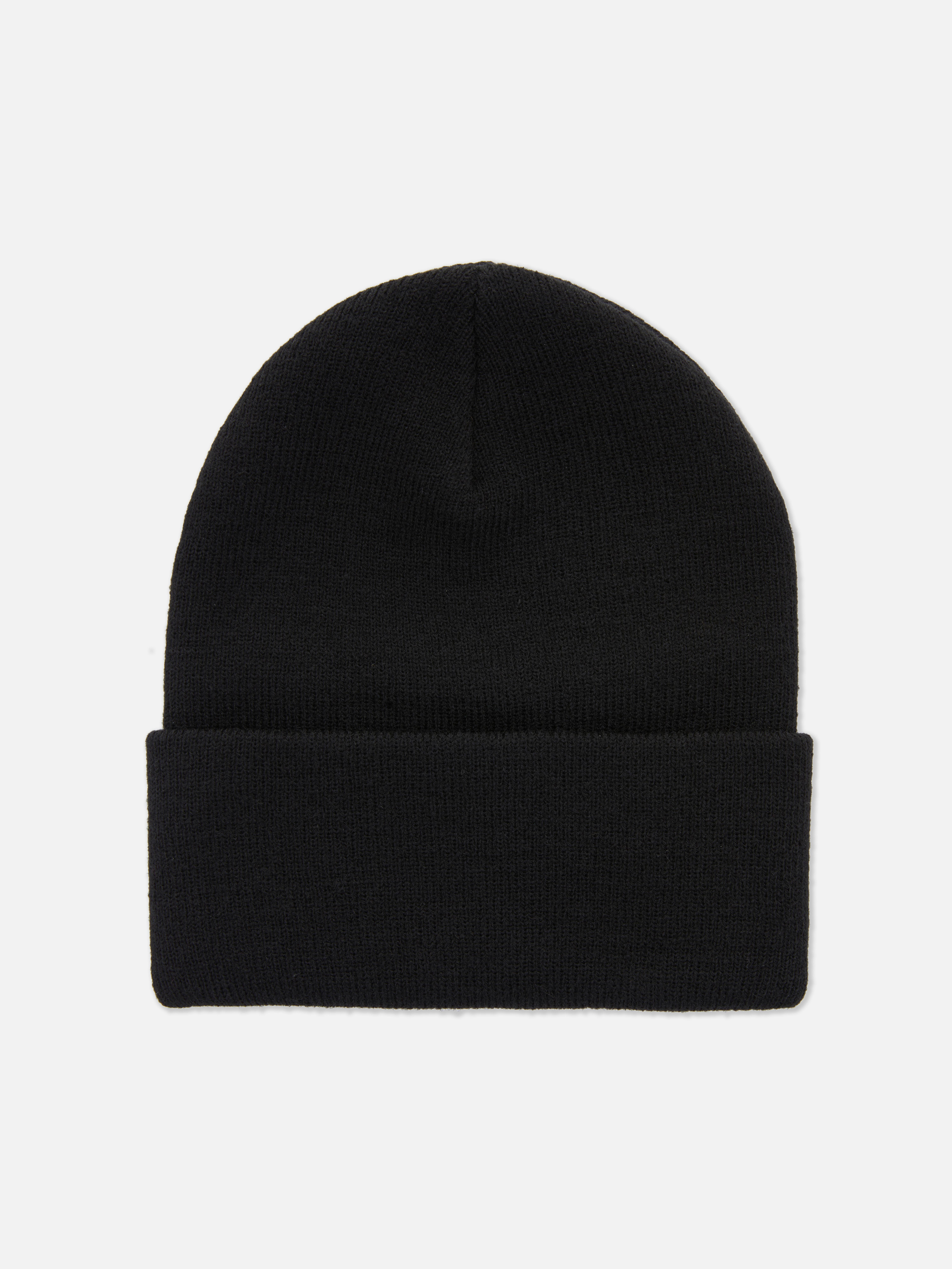 Beanie met breed boord