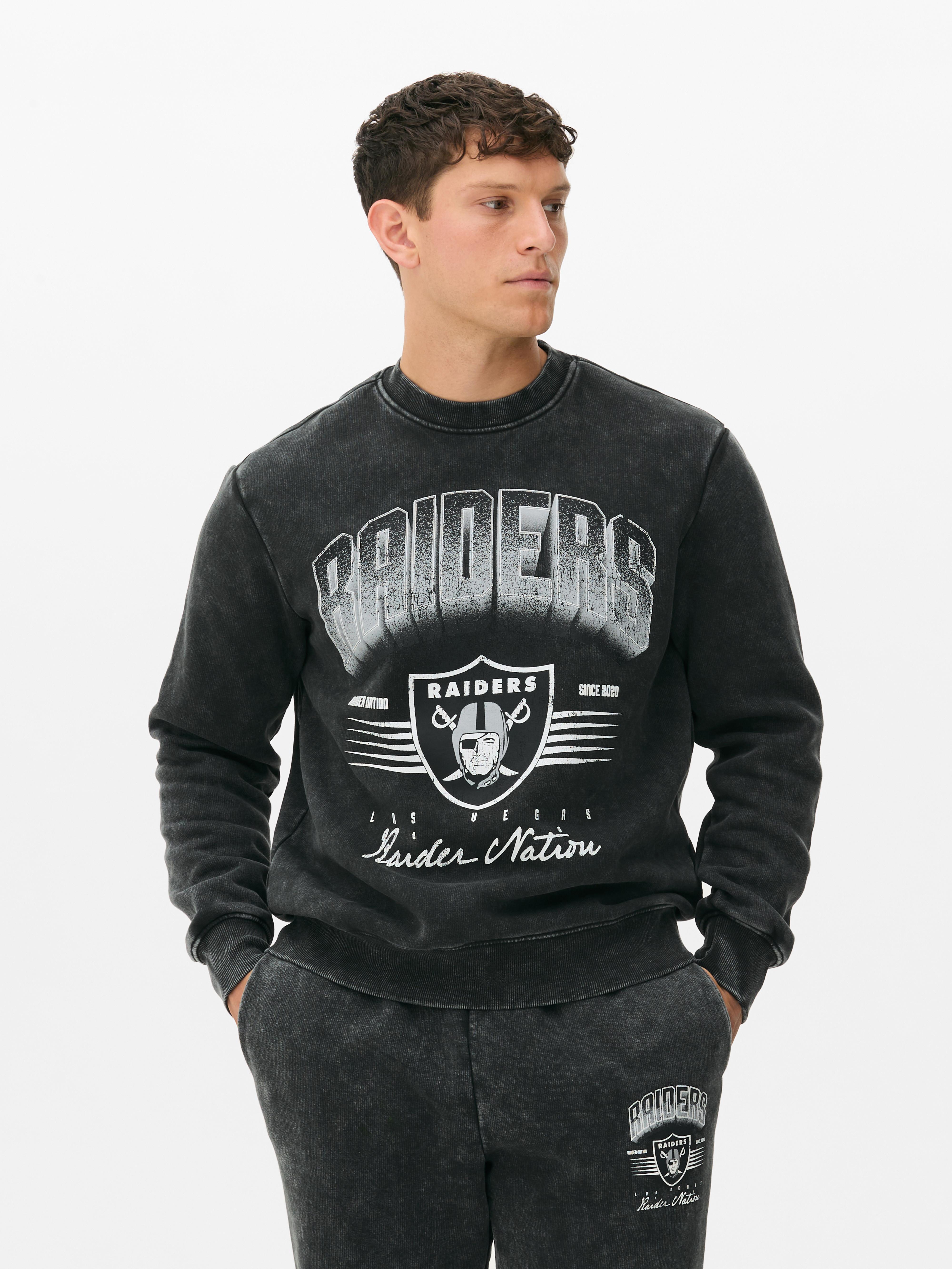 Men s Charcoal NFL Las Vegas Raiders Sweatshirt Primark