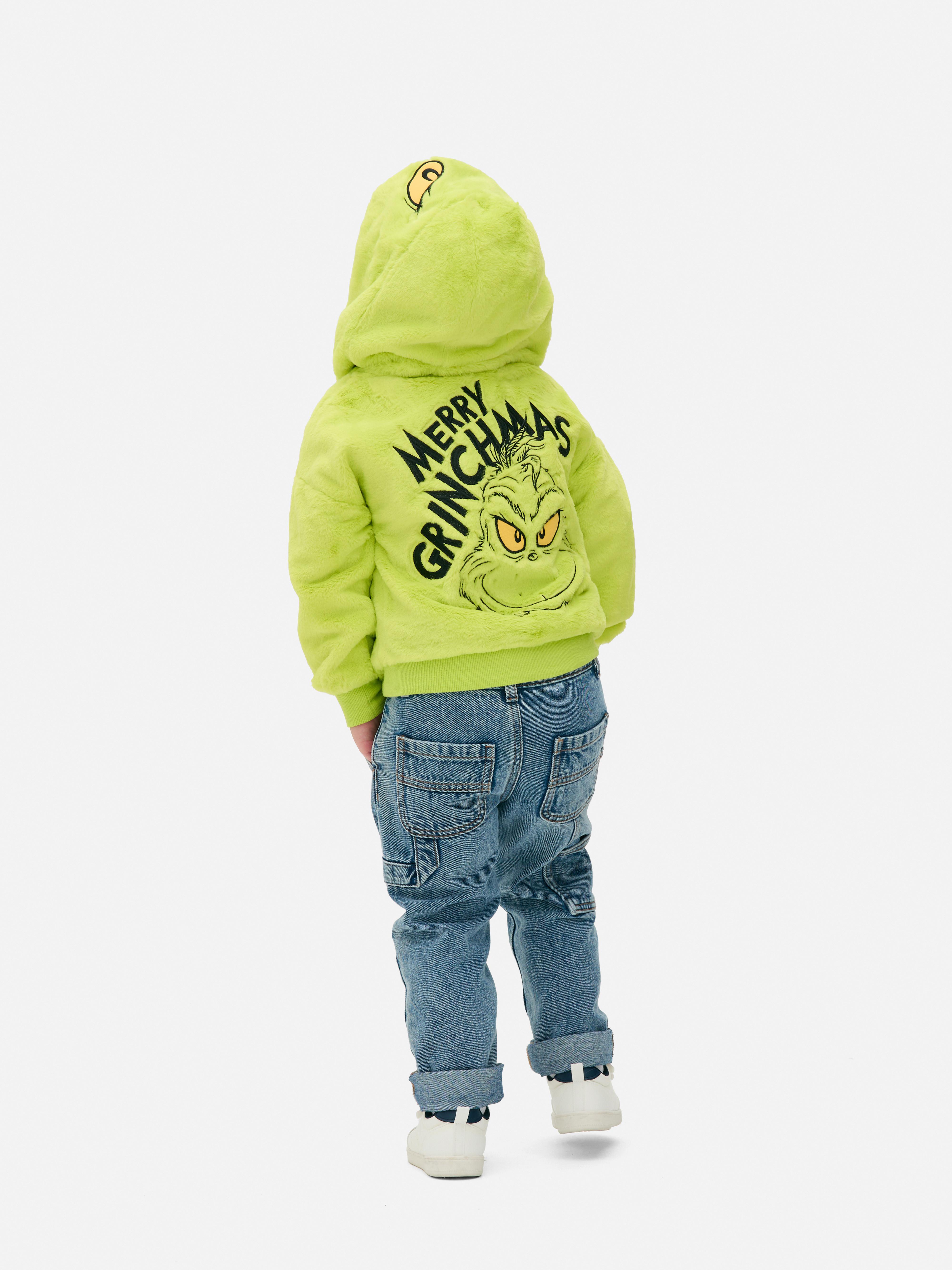 Felpa con cappuccio in pile Il Grinch Verde Bambino Primark