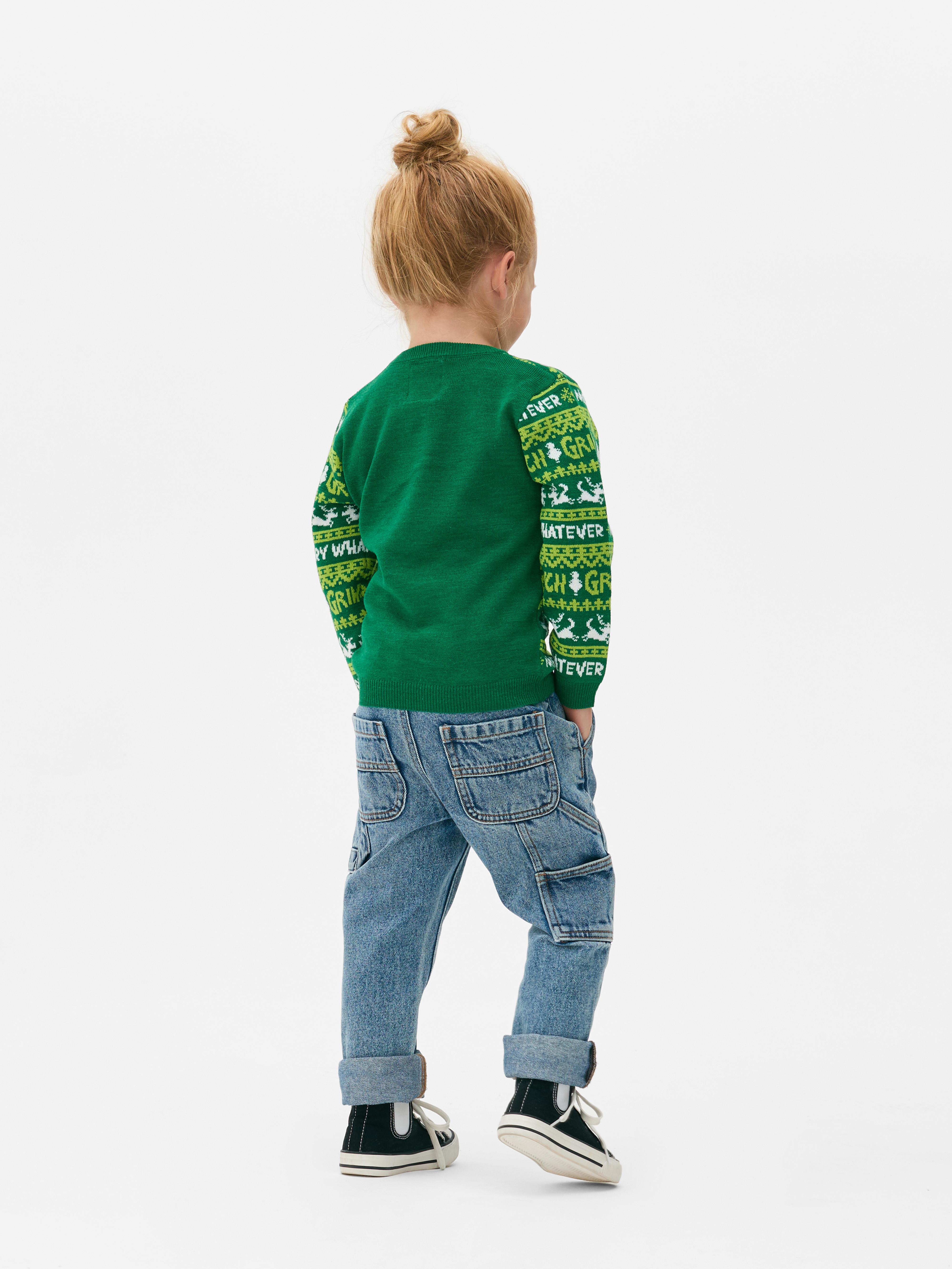 Boys Green Younger Kids The Grinch Christmas Jumper Penneys