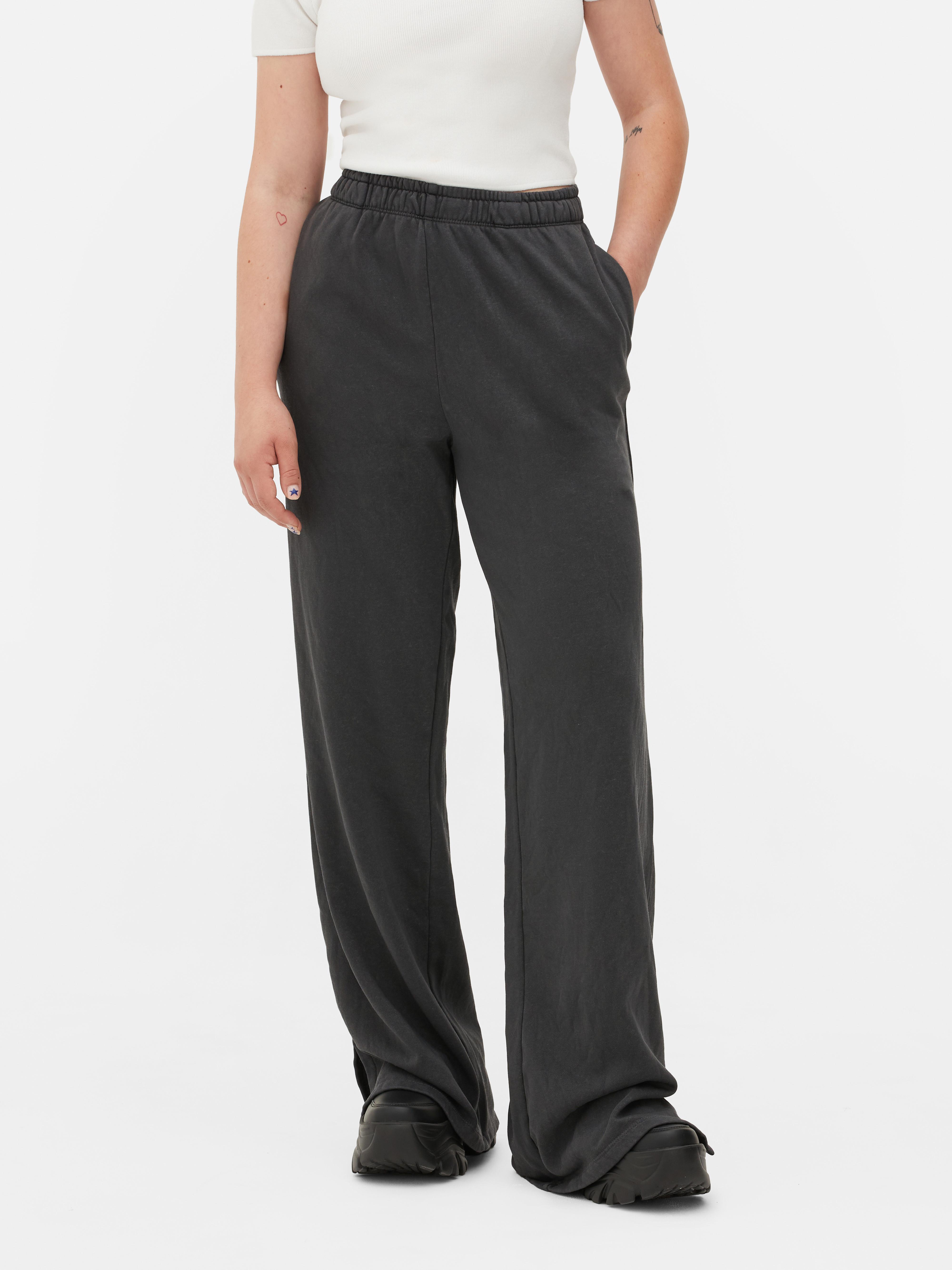 Womens Charcoal Straight Leg Joggers Primark