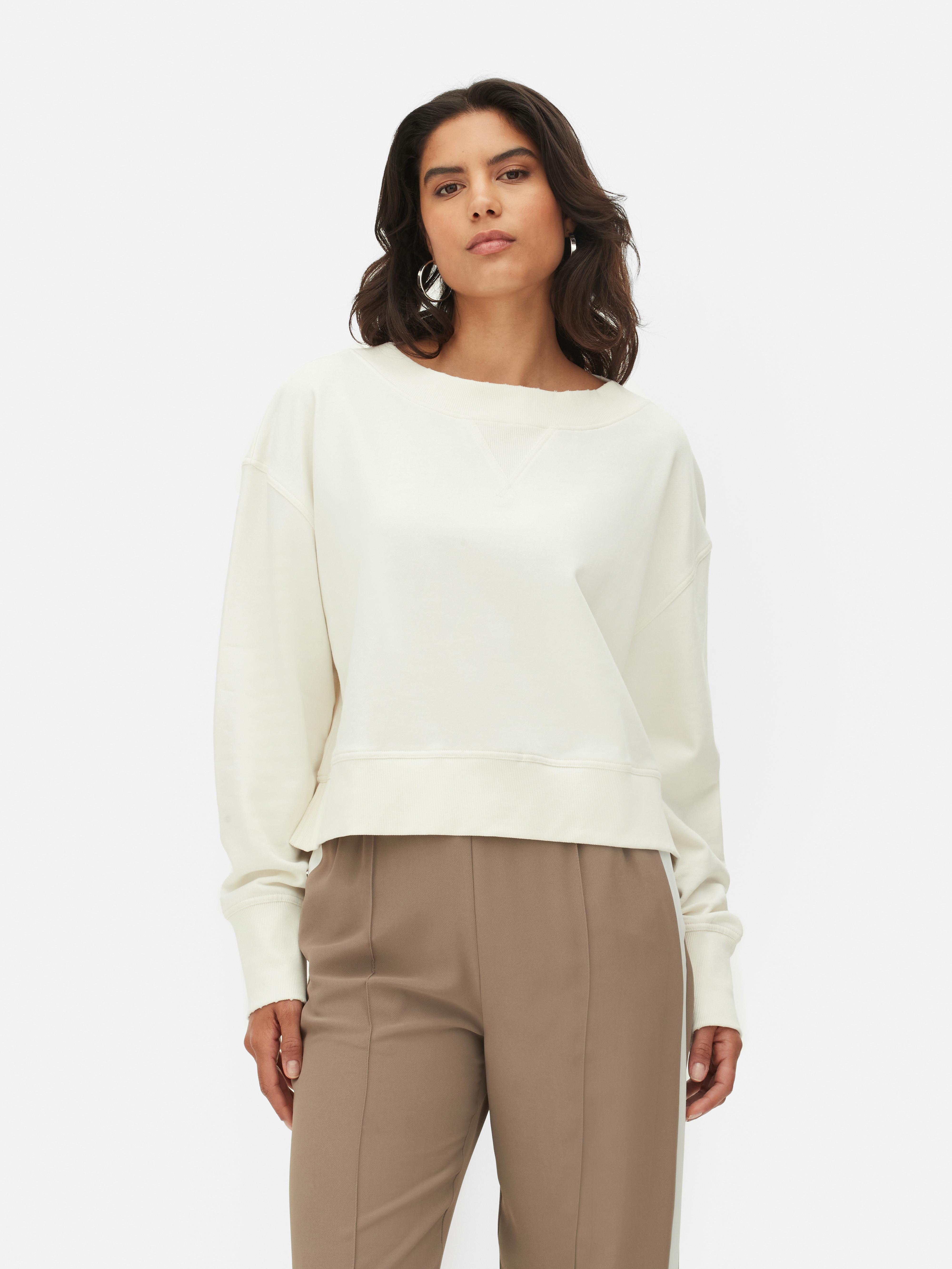 Women s Cream Boxy Sweatshirt Primark