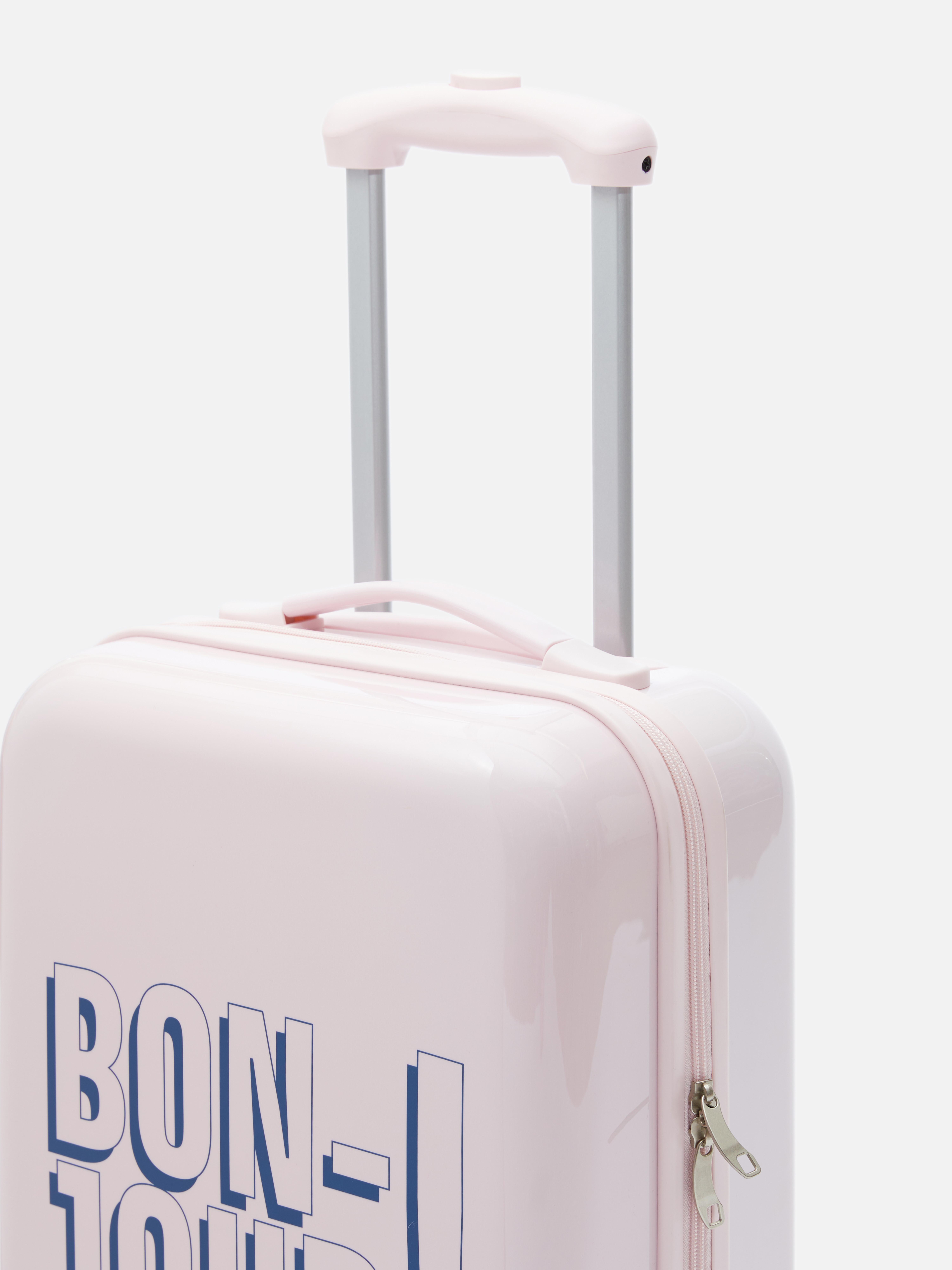 Pink hand luggage suitcase primark 2025