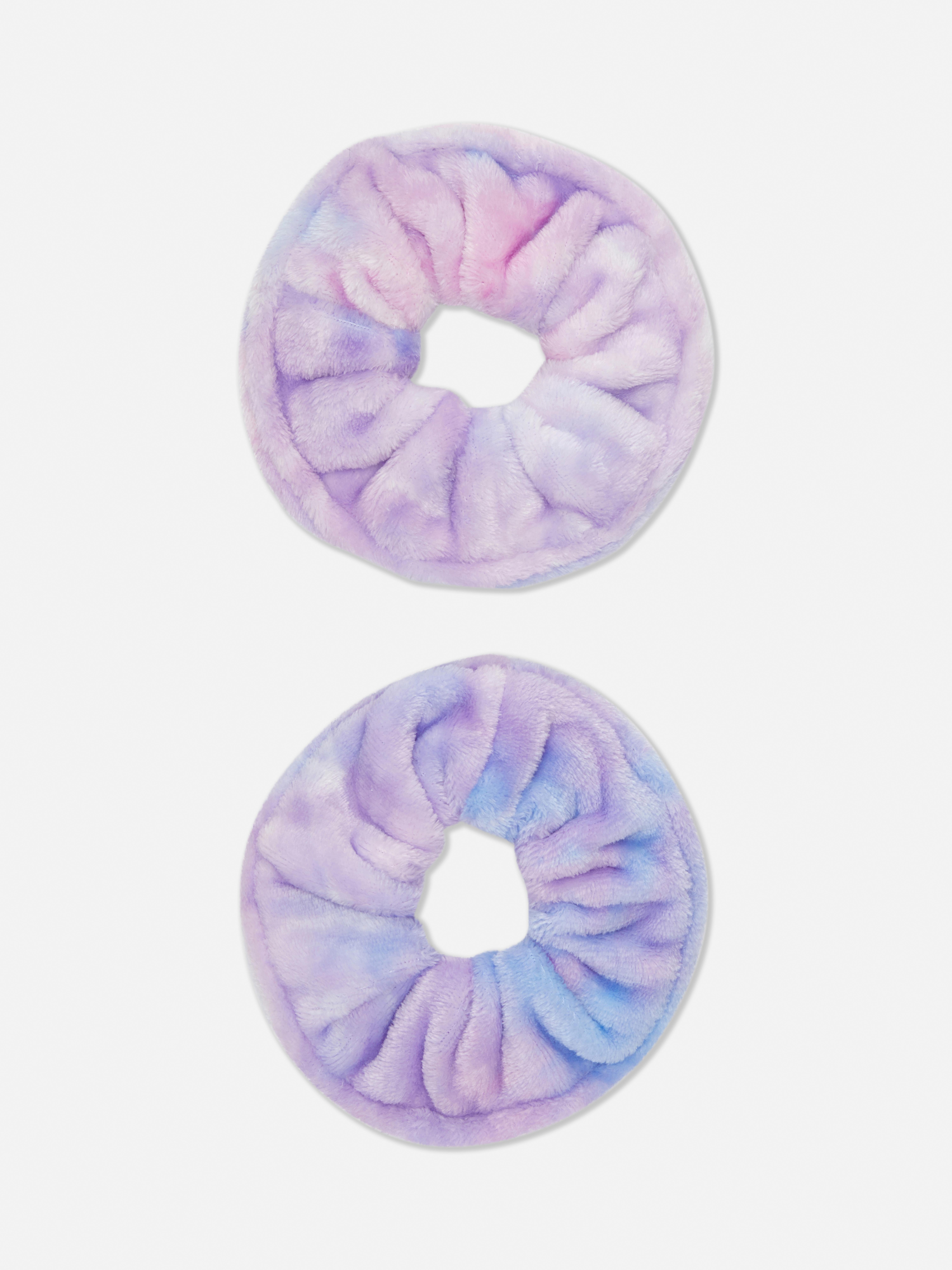 Womens Multi 2pk Fluffy Hair Scrunchies Primark